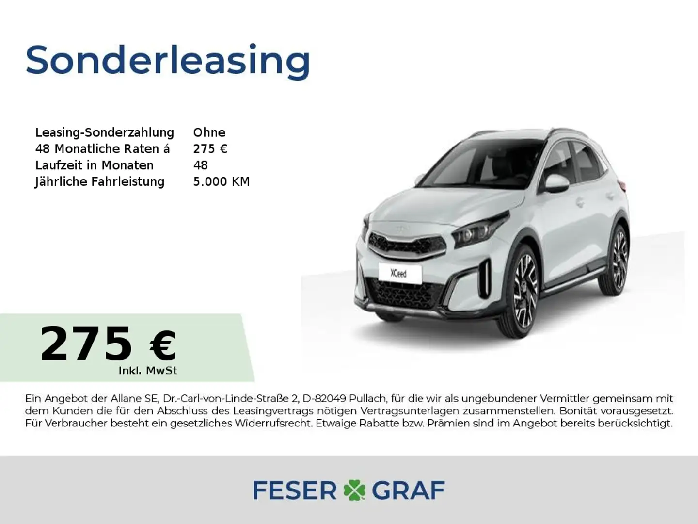 Kia XCeed 1.0 T-GDI Vision Navi LED Weiß - 1