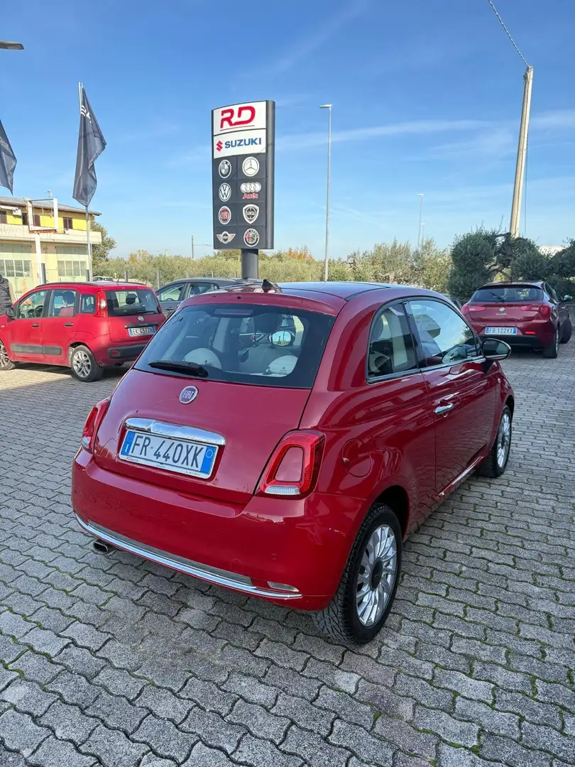 Fiat 500 1.2 69cv Lounge - OK NEOPATENTATI - Rosso - 2