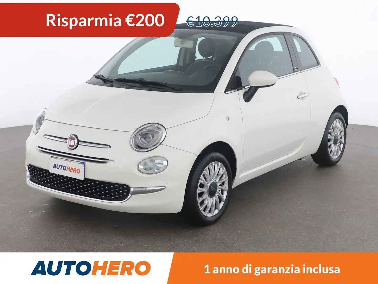 Fiat 500C 1.2 Lounge Bianco - 1