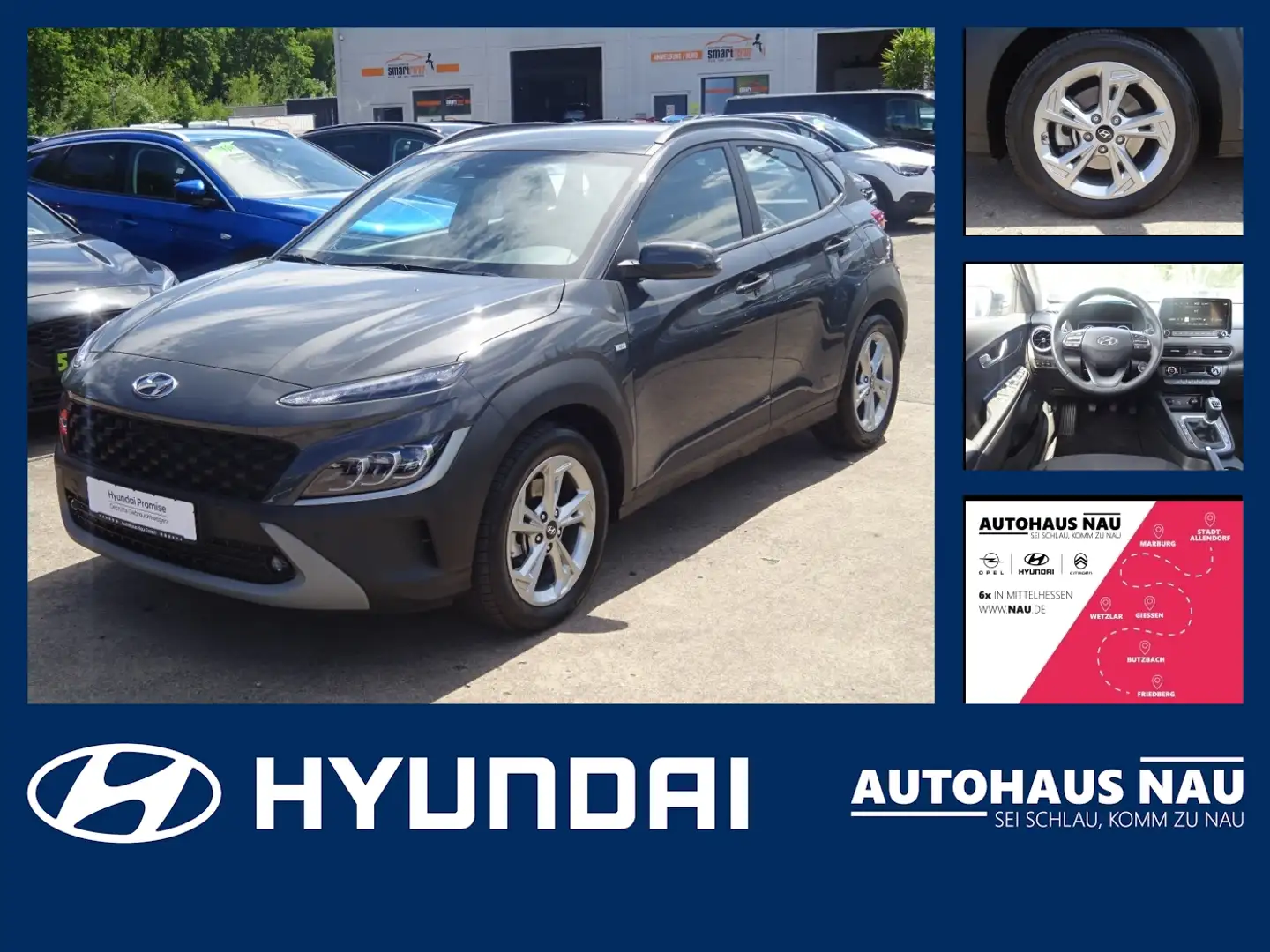 Hyundai KONA 1.0 T-GDI Trend Hyundai Promise Grau - 1