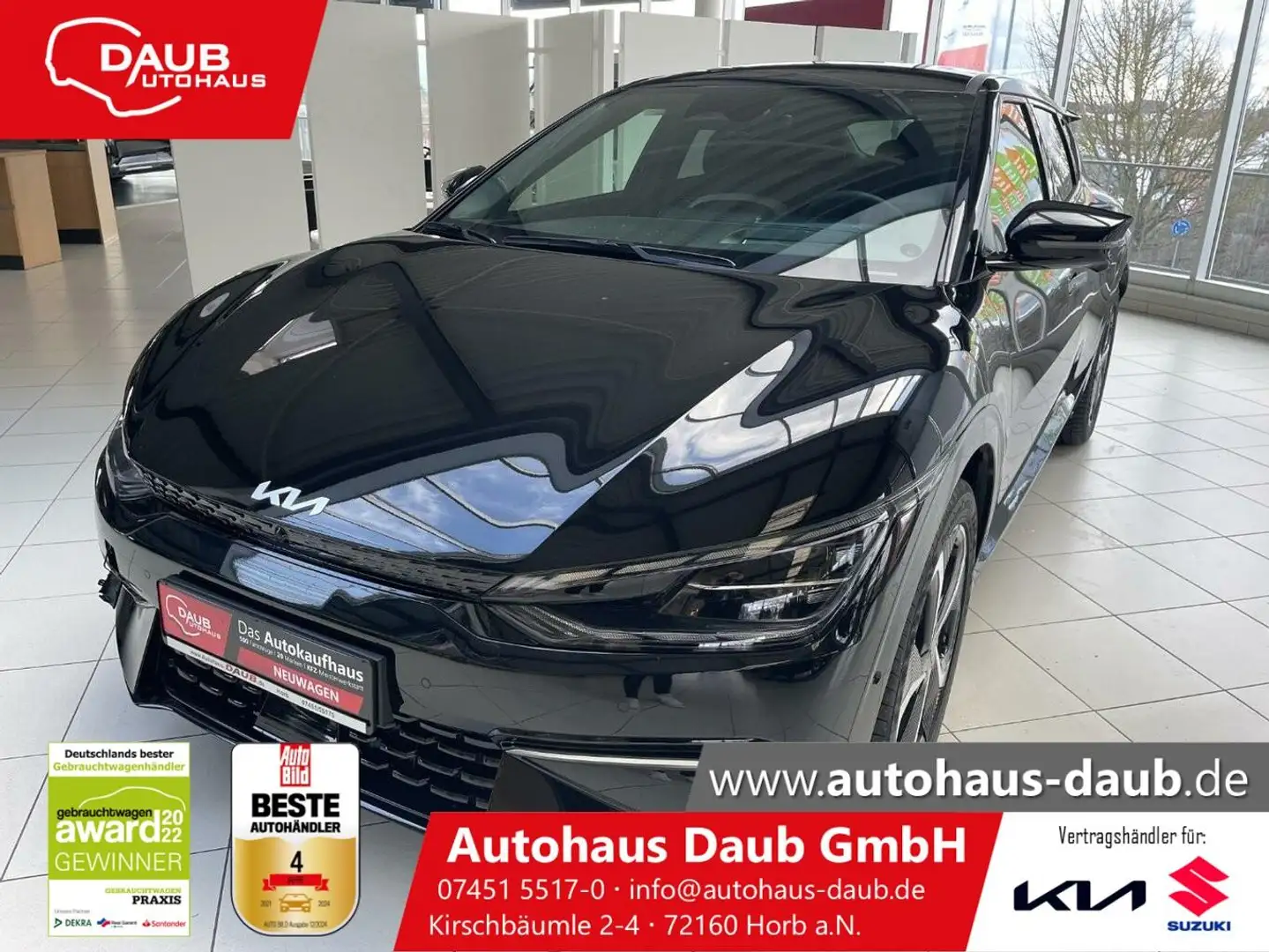 Kia EV6 77.4 AWD GTL +Sound+Design+Wärmepumpe+ASS Schwarz - 1