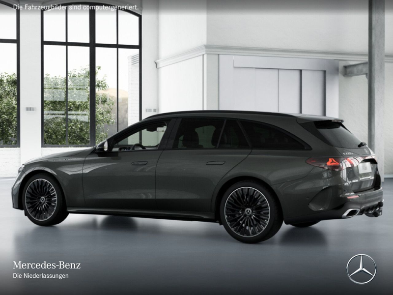 Mercedes-Benz E 220 d T AMG Fahrass 360° Pano Distr+ AHK Night — photo 14