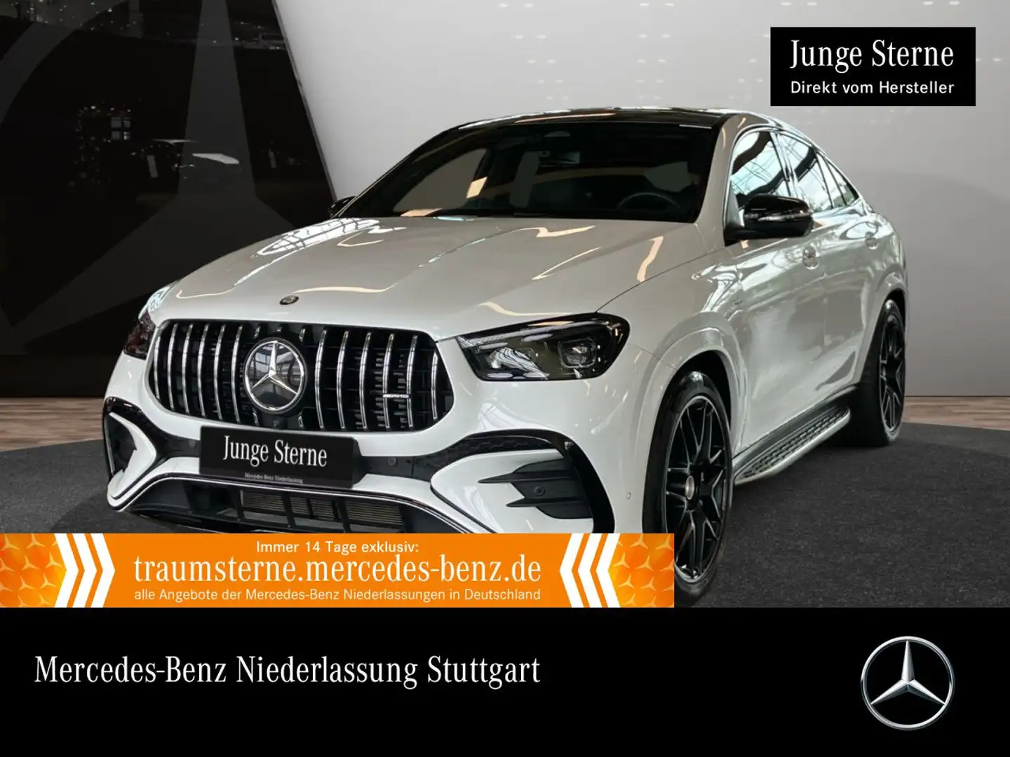 Mercedes-Benz GLE 53 AMG GLE 53 HYBRID Coupé 4M NIGHT+PANO+360+AHK+22"+HUD Weiß - 1