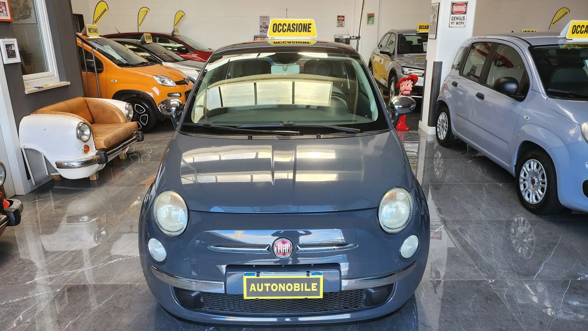 Fiat 500 500 III 1.2 Lounge 69cv Targa EL770SH Grigio - 1