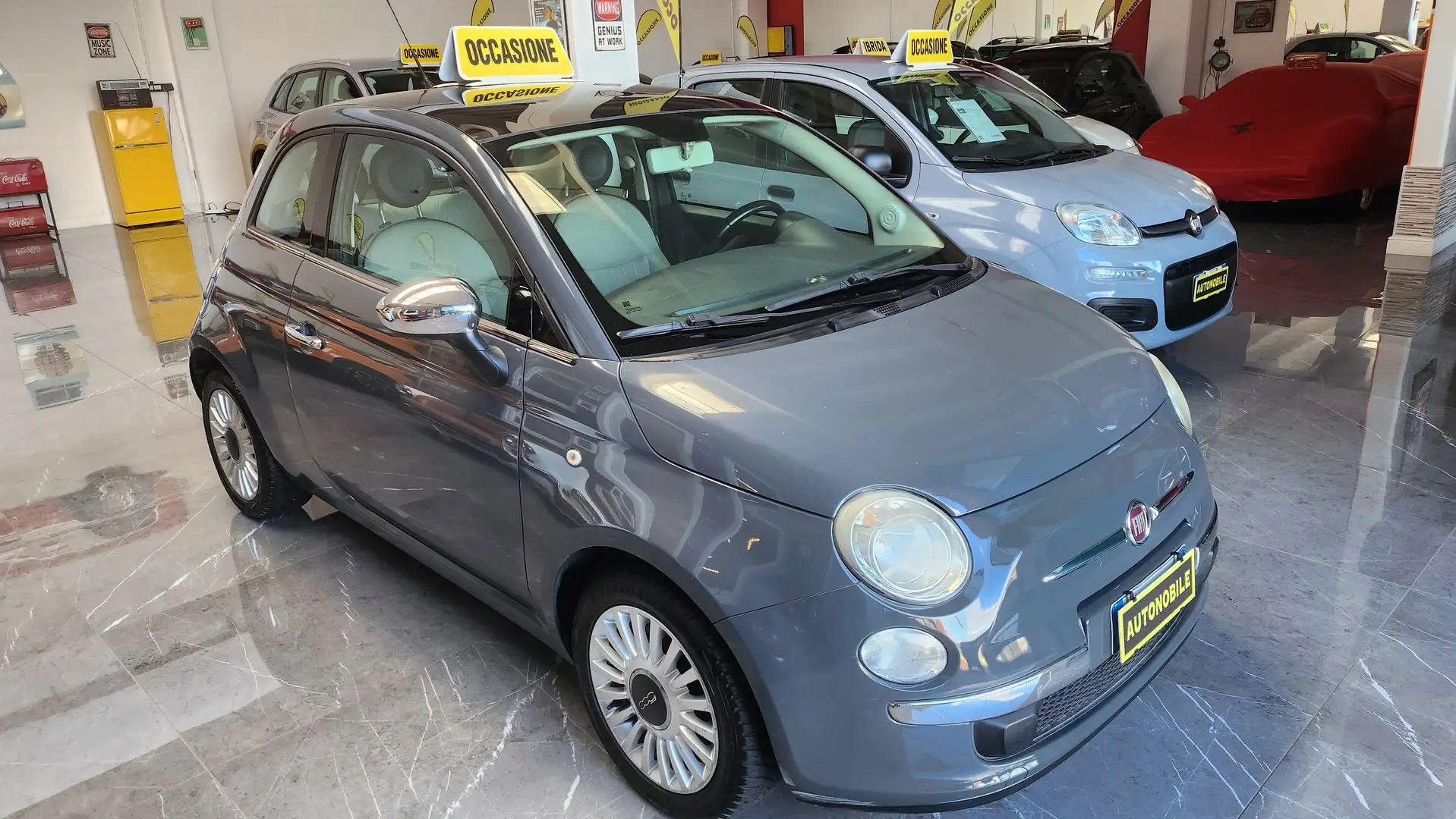 Fiat 500 500 III 1.2 Lounge 69cv Targa EL770SH Grigio - 2