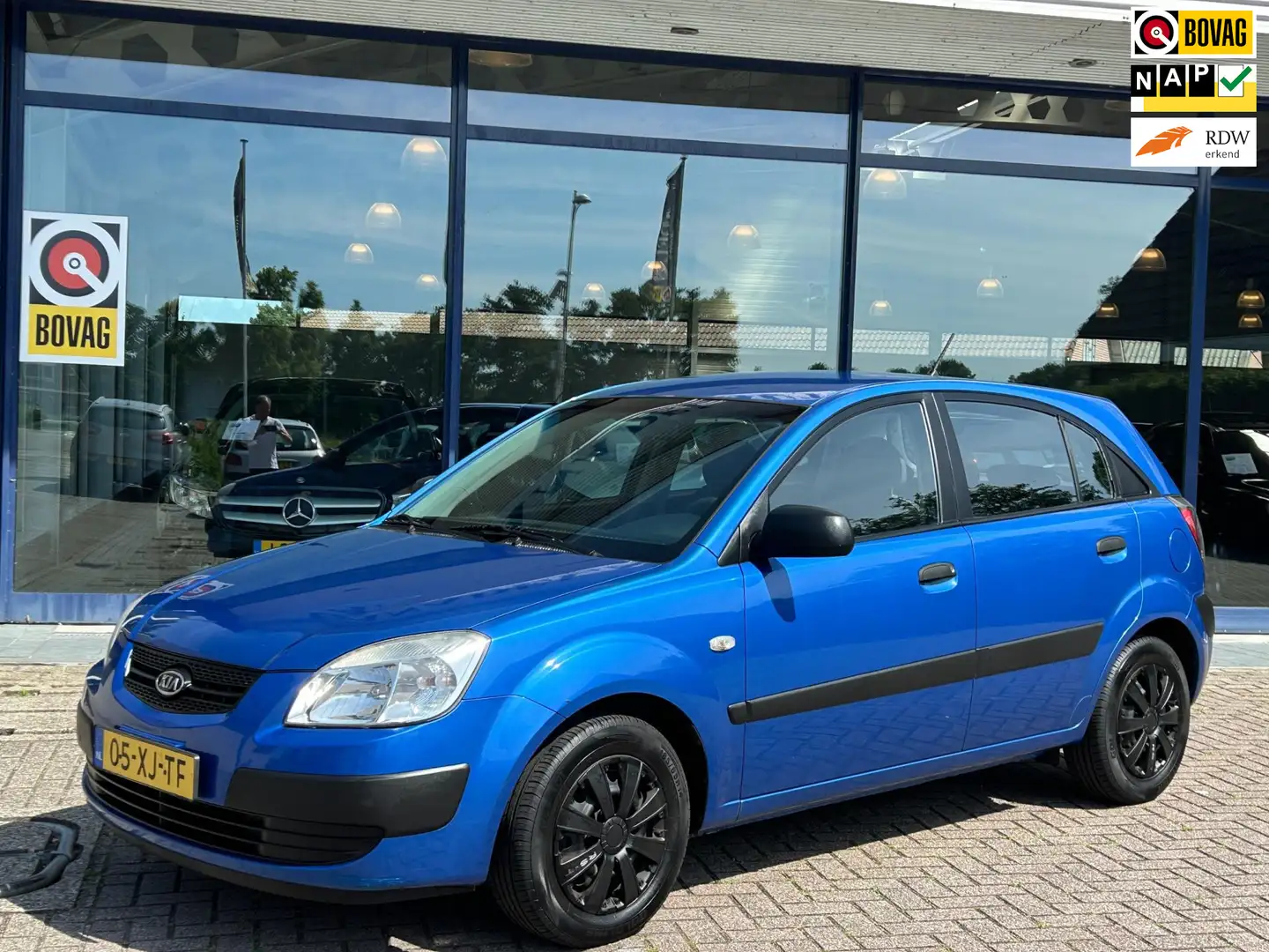 Kia Rio 1.4 X-pect 5Drs Navi Elek.Pakket Stuurbekr. NAP NL Blauw - 1