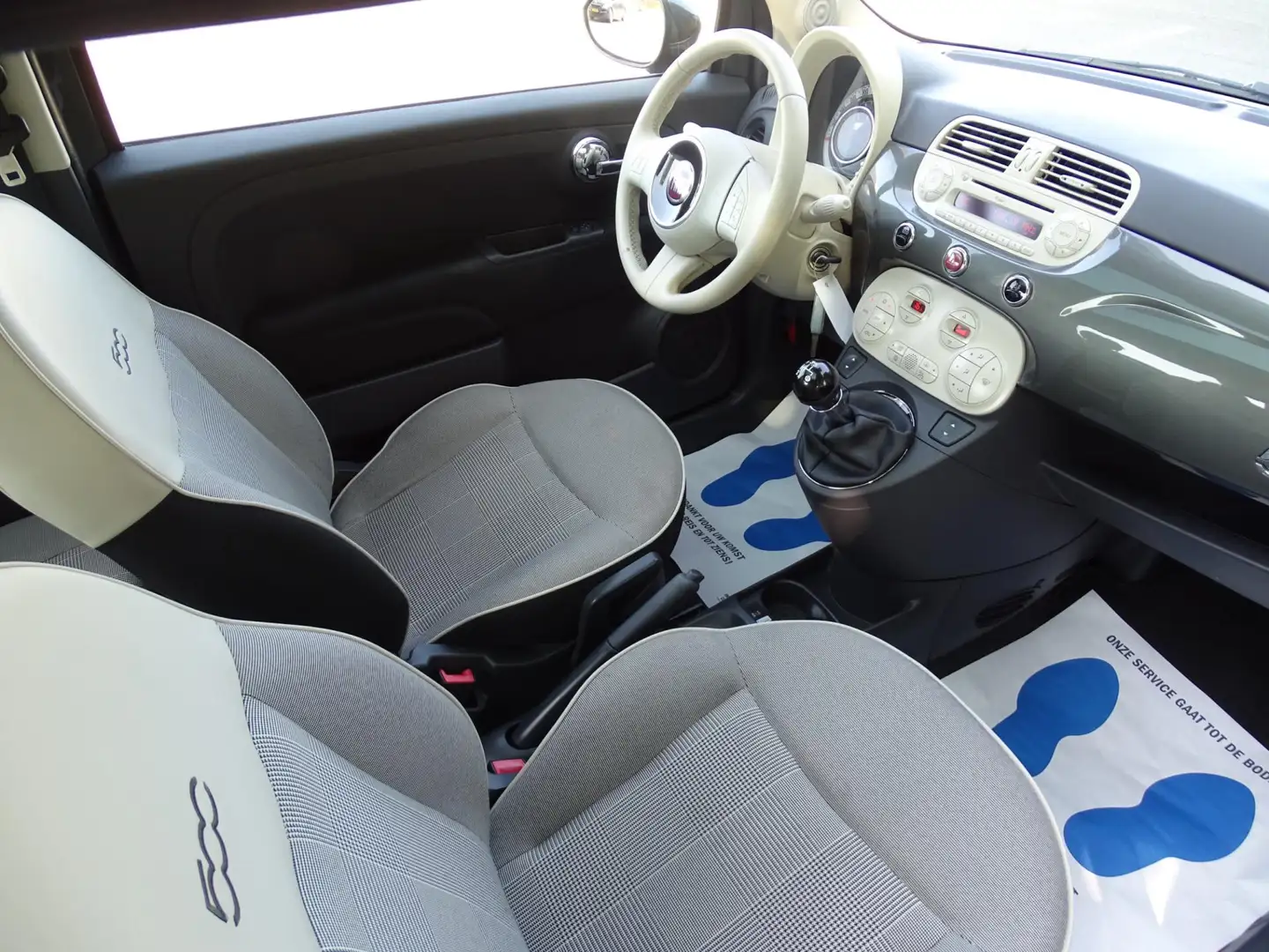 Fiat 500 0.9 TwinAir Turbo 500S - PANORAMISCH DAK - CLIMATE Grijs - 2