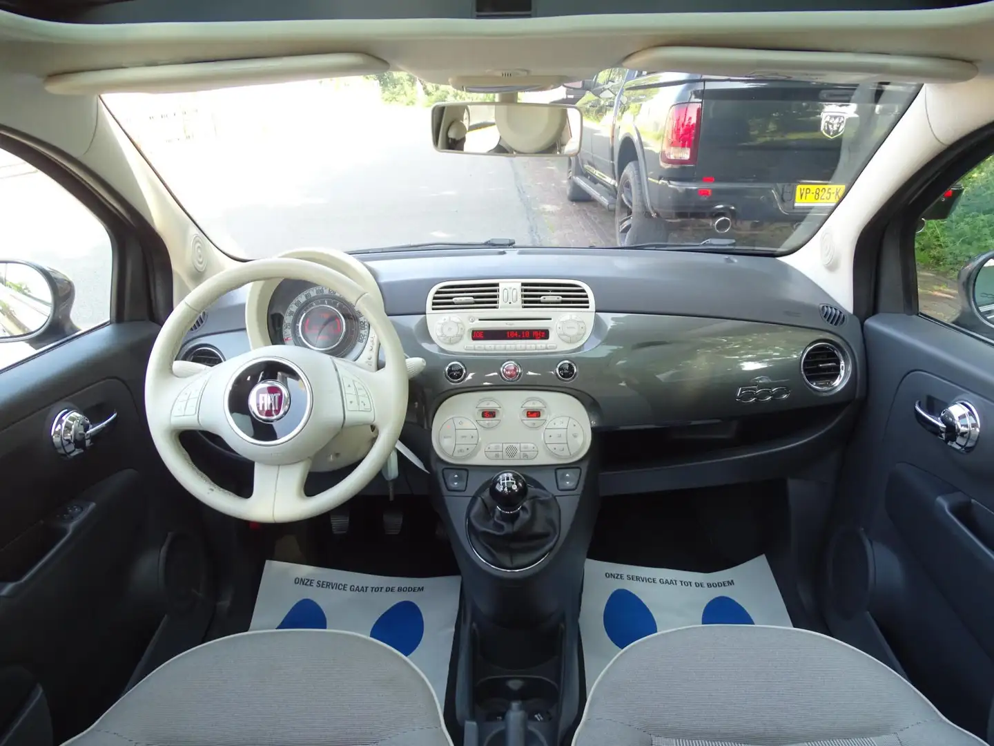 Fiat 500 0.9 TwinAir Turbo 500S - PANORAMISCH DAK - CLIMATE Grijs - 2