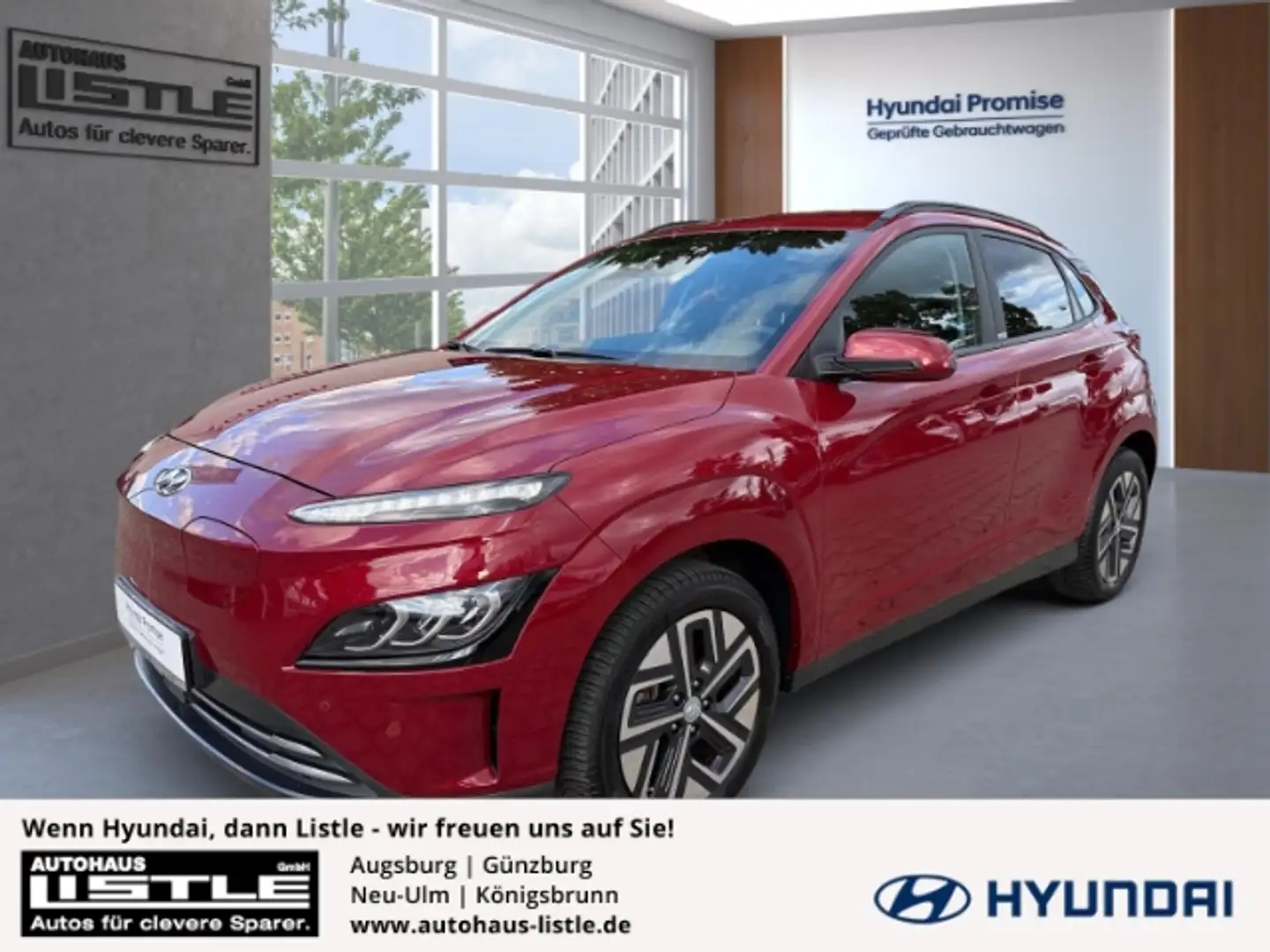 Hyundai KONA Trend Elektro 2WD +KLIMA+NAVI+RFK+LED+SHZ+UVM+ Rot - 1