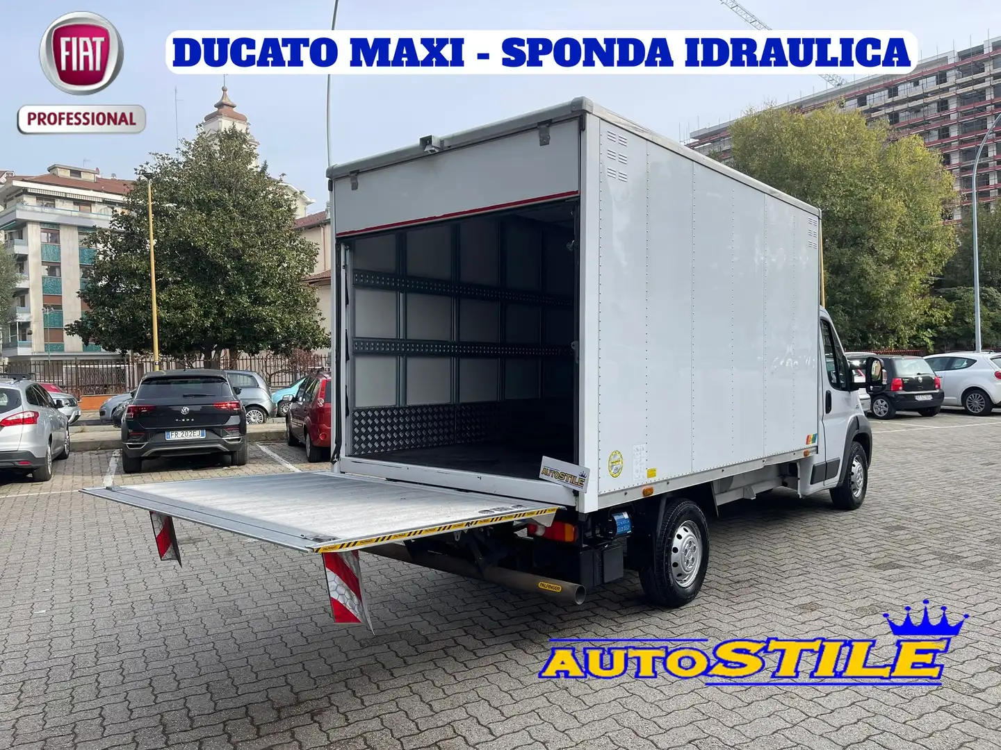 Fiat Ducato MAXI 2.3 MJT 150CV *BOXATO + SPONDA IDRAULICA Weiß - 1