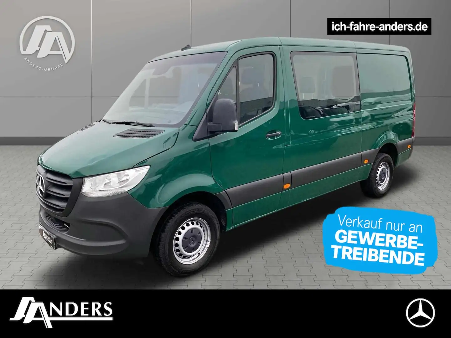 Mercedes-Benz Sprinter 314 Mixto L2H1 Kima*Standhzg*AHK 3,5t* Grün - 1