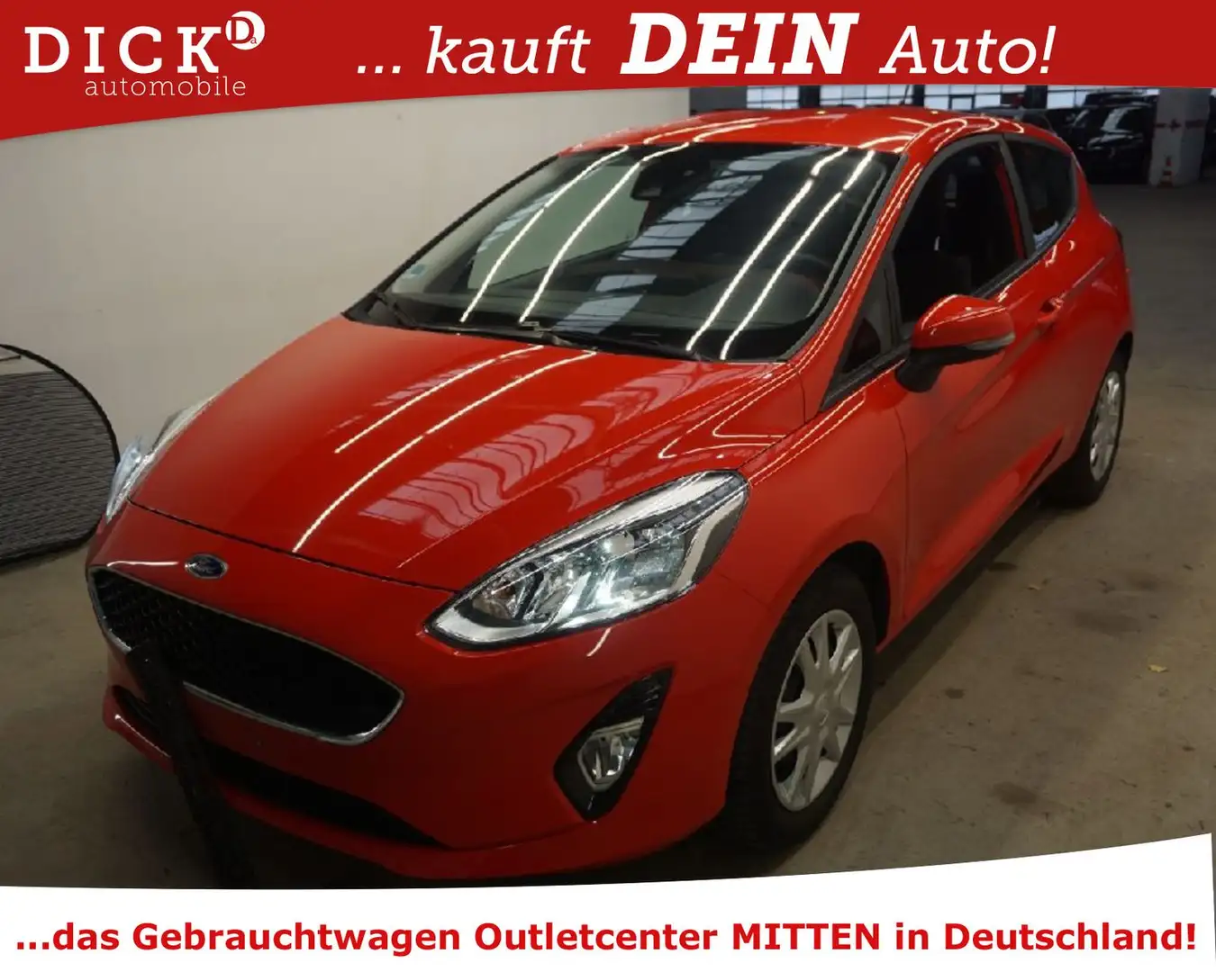 Ford Fiesta C&C 1.1 LED/NAVI/DAB/PDC/KLIMA Rouge - 1