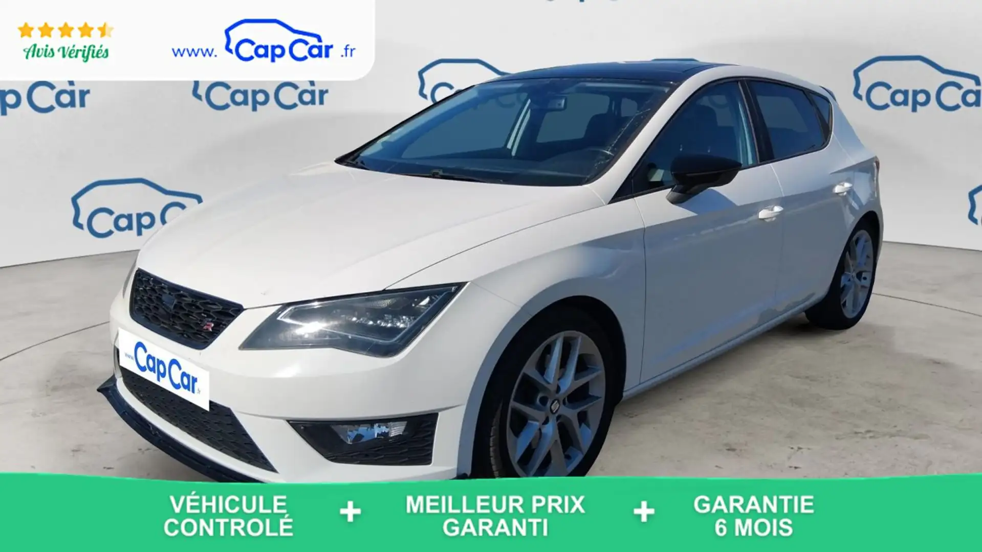 SEAT Leon III 2.0 TDI 184 DSG6 FR Blanc - 1