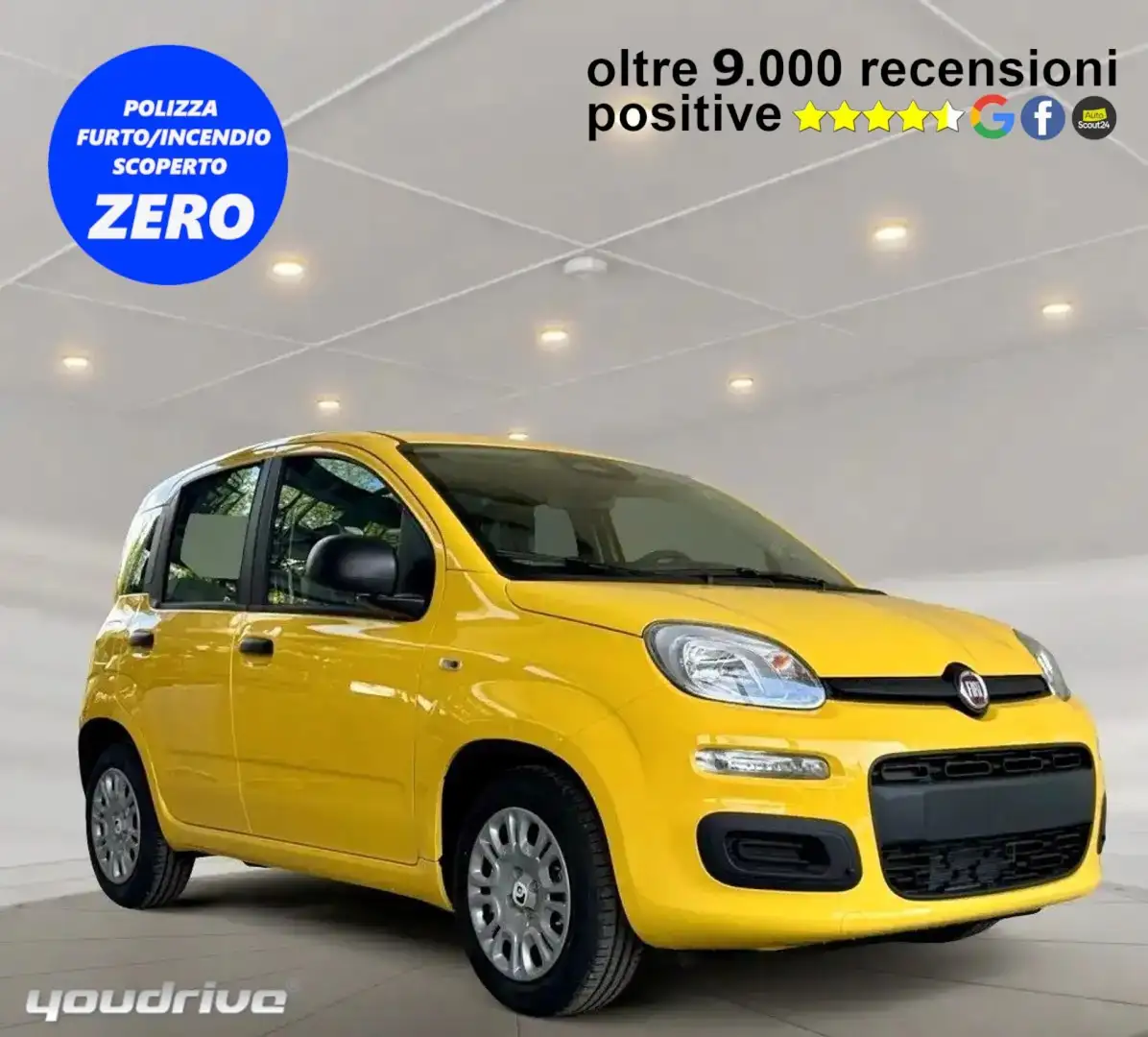 Fiat New Panda 1.0 FireFly S&S Hybrid KM0 Galben - 1