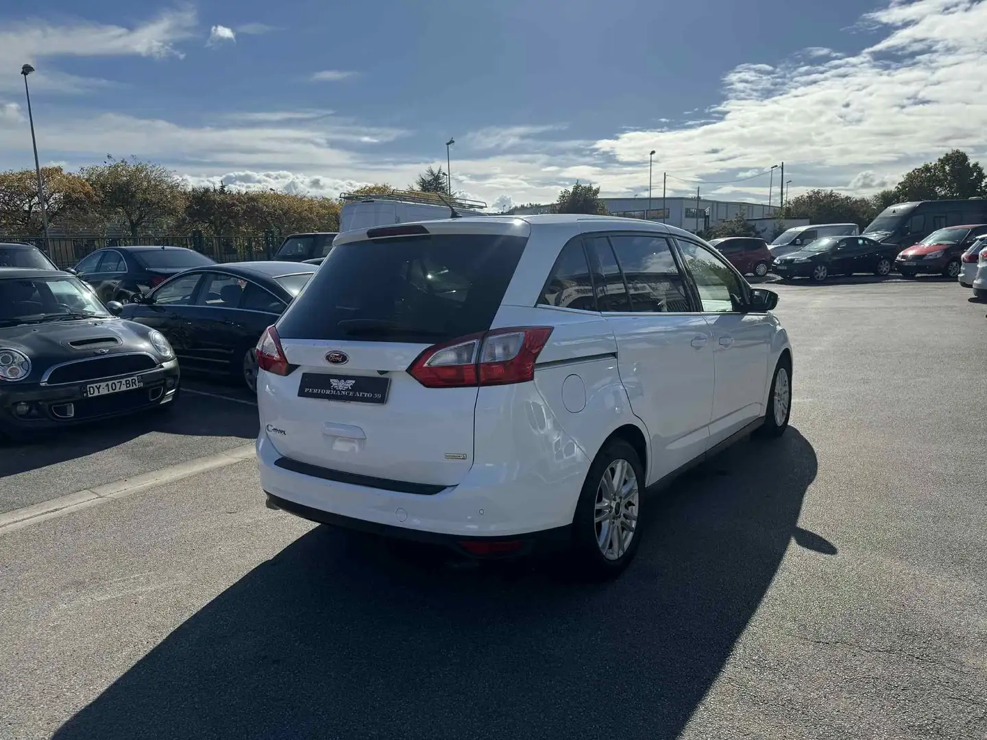 Ford Grand C-Max 1.0i 125 Ch EcoBoost Titanium 7 Places Blanc - 2