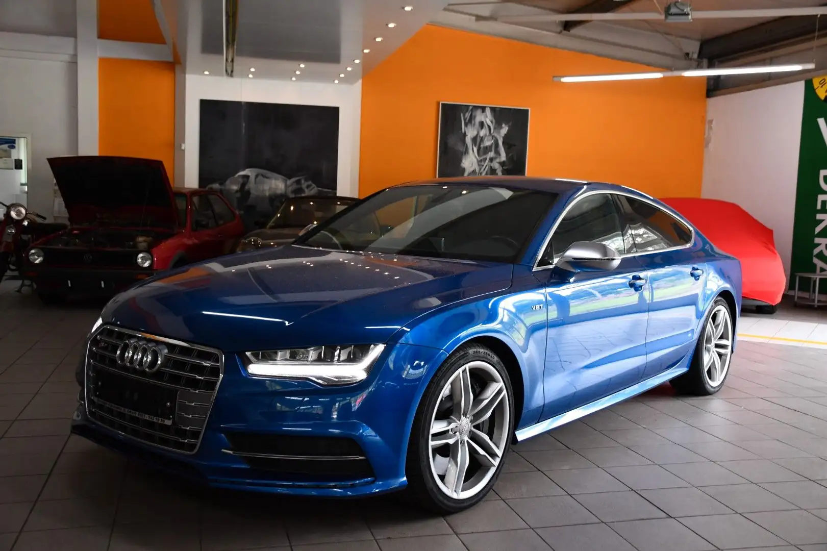 Audi S7 Sportback 4.0 TFSI quattro Matrix BOSE Advanc Blau - 1
