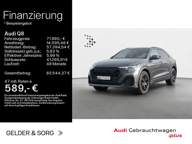 Audi Q8 50 TDI quattro S line AHK*HuD*Air*Pano*360°
