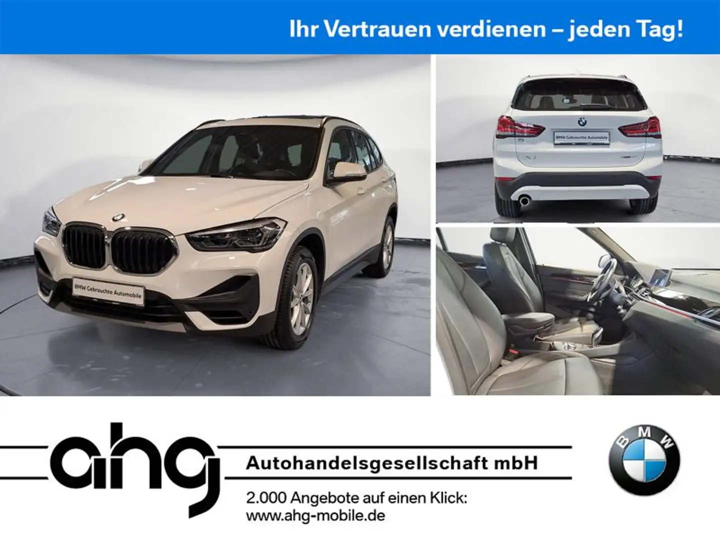 BMW X1 sDrive18i Komfortzugang Panorama Navigation L Weiß - 1