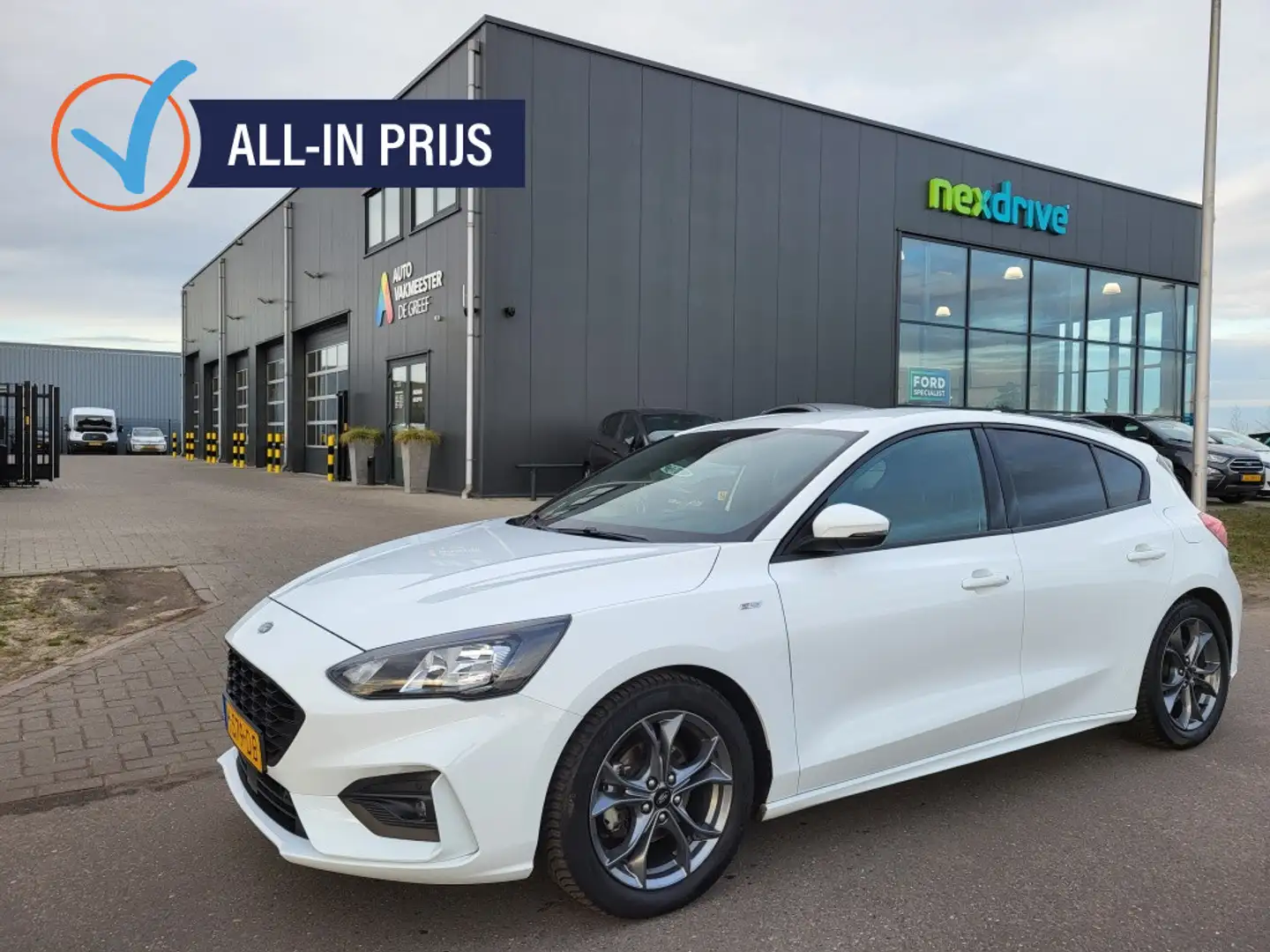 Ford Focus 1.5 Ecoboost 150 pk ST Line Business 1e eig. Winte Blanc - 1