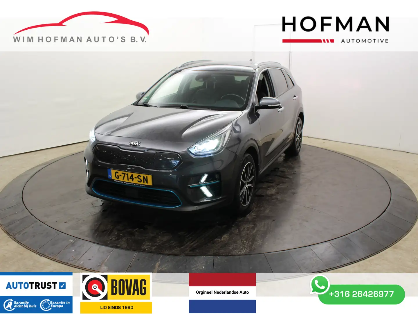 Kia e-Niro ExecutiveLine 64 kWh | 100% SOH | Vol leder | JBL Grijs - 1