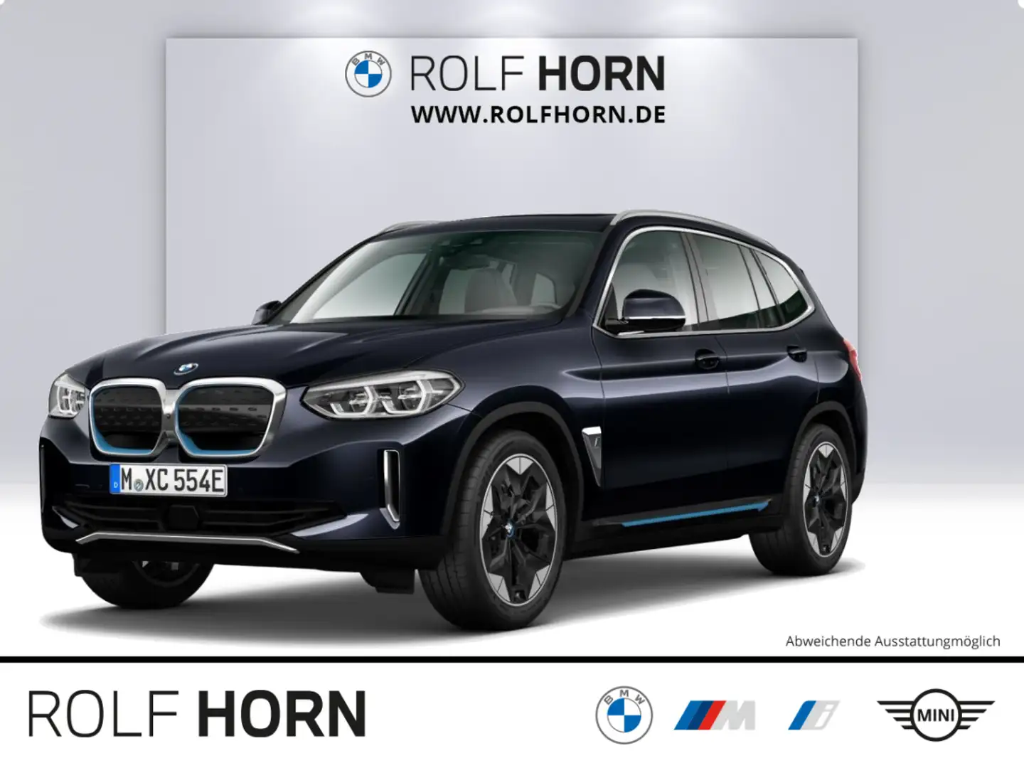 BMW iX3 ix3 80KWH IMPRESSIVE AHK RKamera Navi LED HeadUp Schwarz - 1