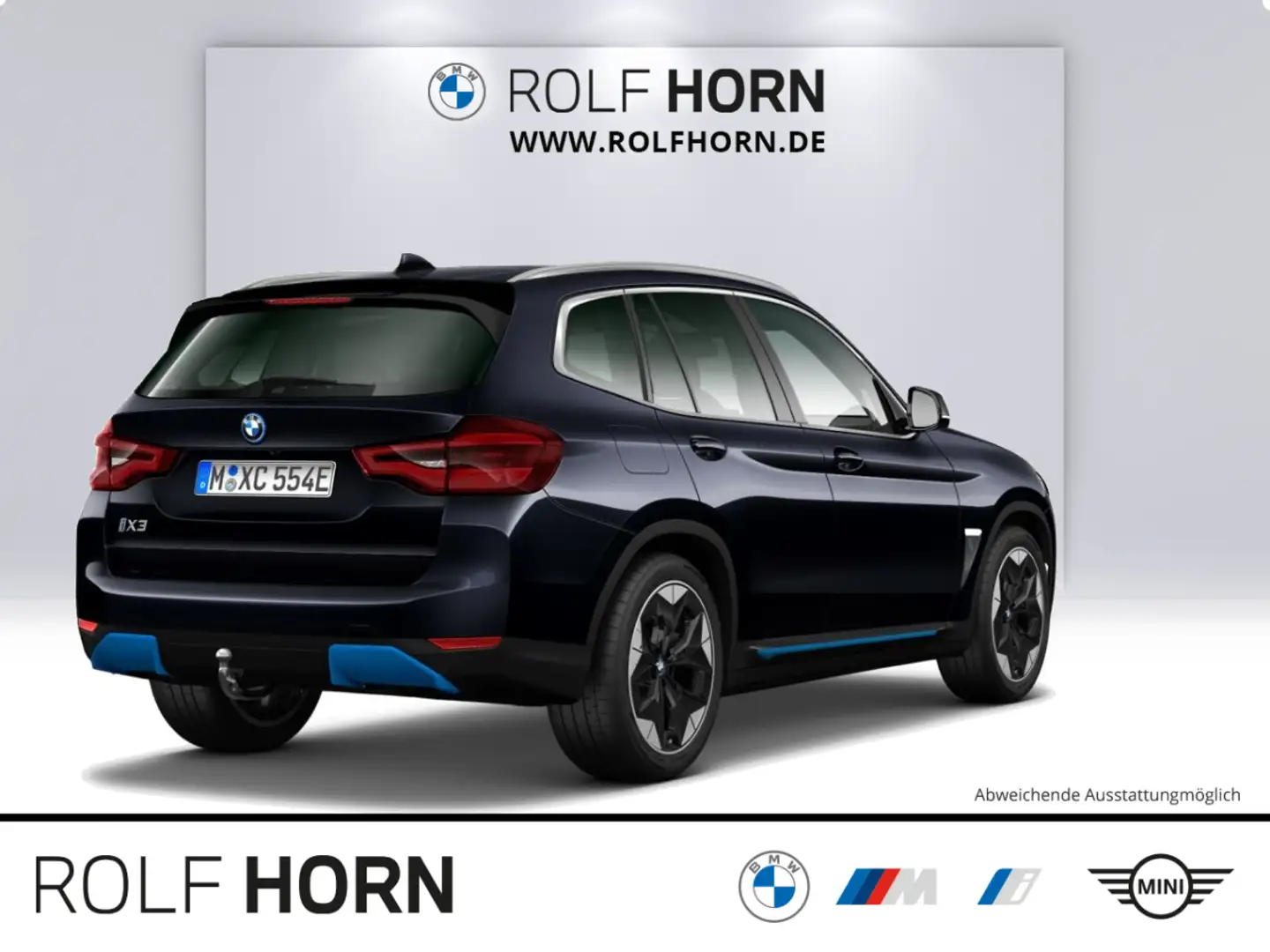 BMW iX3 ix3 80KWH IMPRESSIVE AHK RKamera Navi LED HeadUp Schwarz - 2