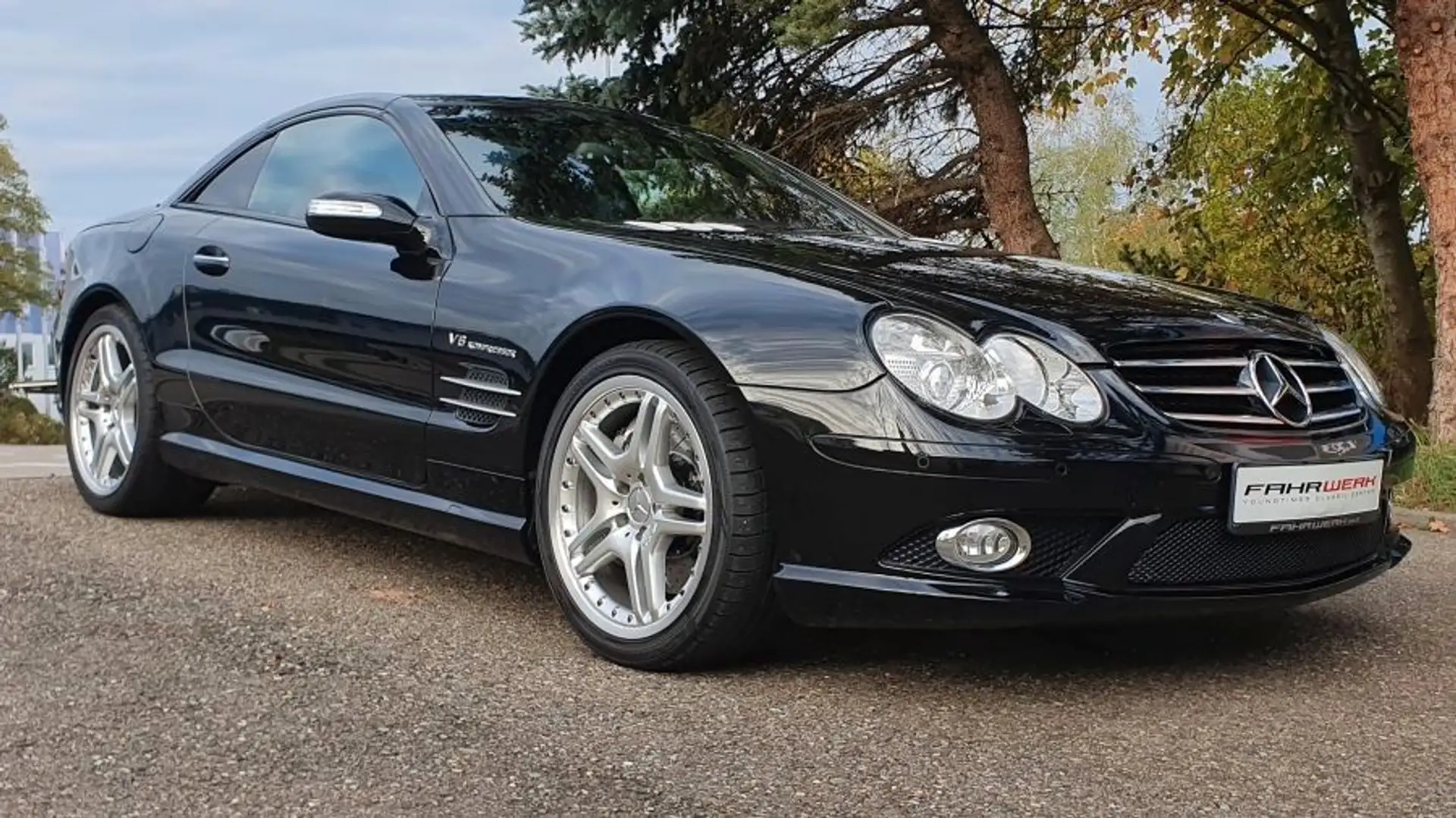 Mercedes-Benz SL 55 AMG SL55, Jahreswagenzustand, www.fahrwerk-cars.de Negru - 1