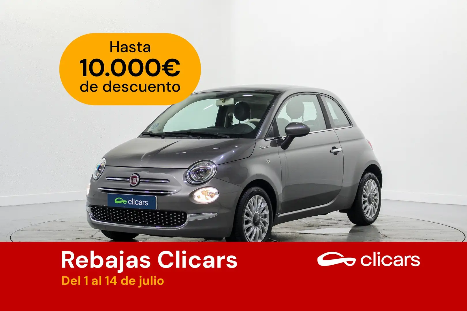 Fiat 500 1.0 Hybrid Dolcevita 52kW Gris - 1