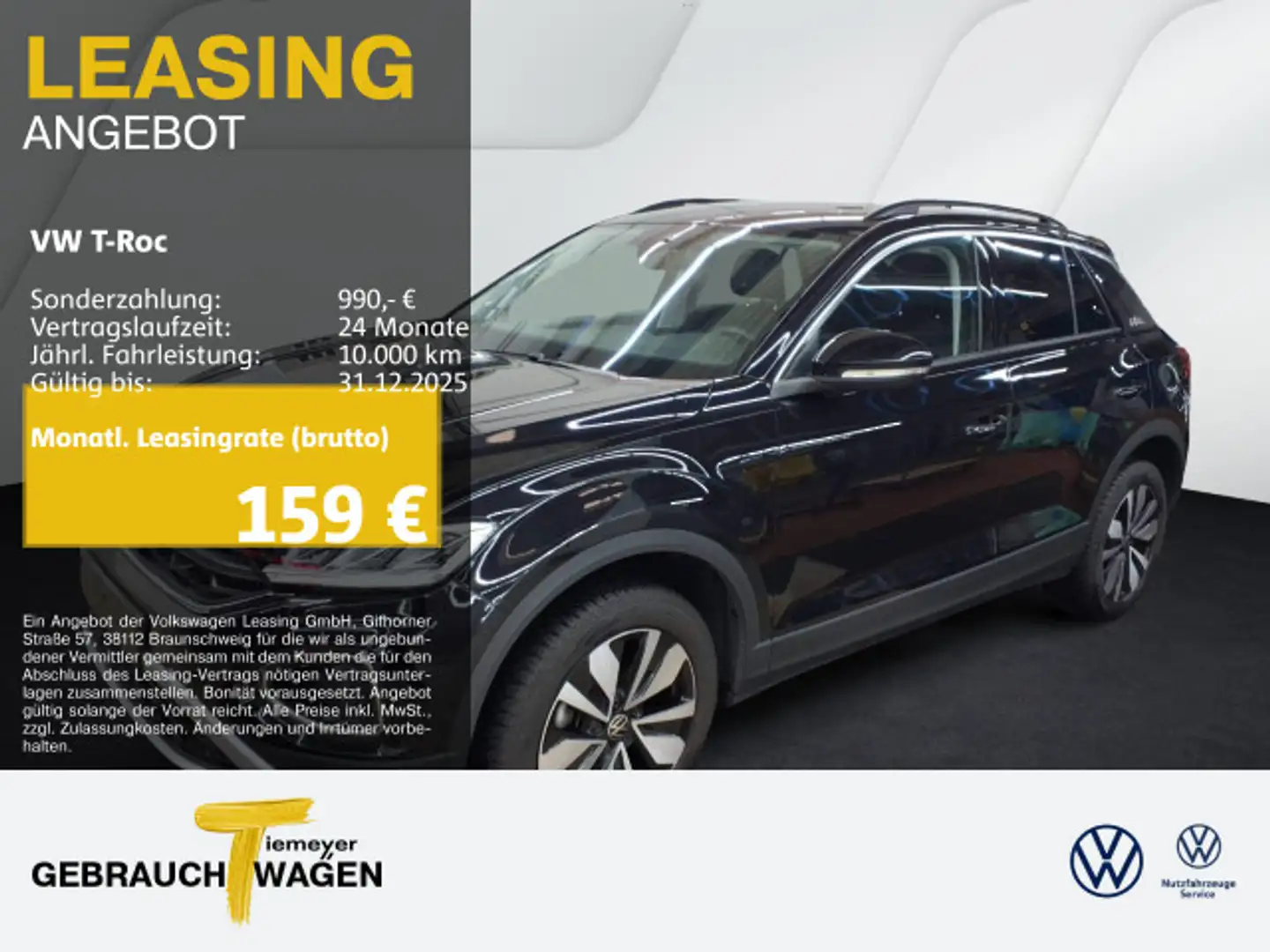 Volkswagen T-Roc 1.0 TSI GOAL NAVI APP-CON PRIVACY ASSIST Noir - 1