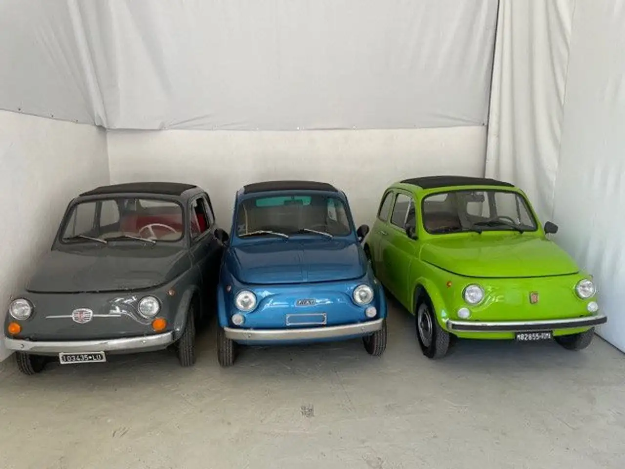Fiat 500 F weiss+versch Farben von Sammlung top, foto 9