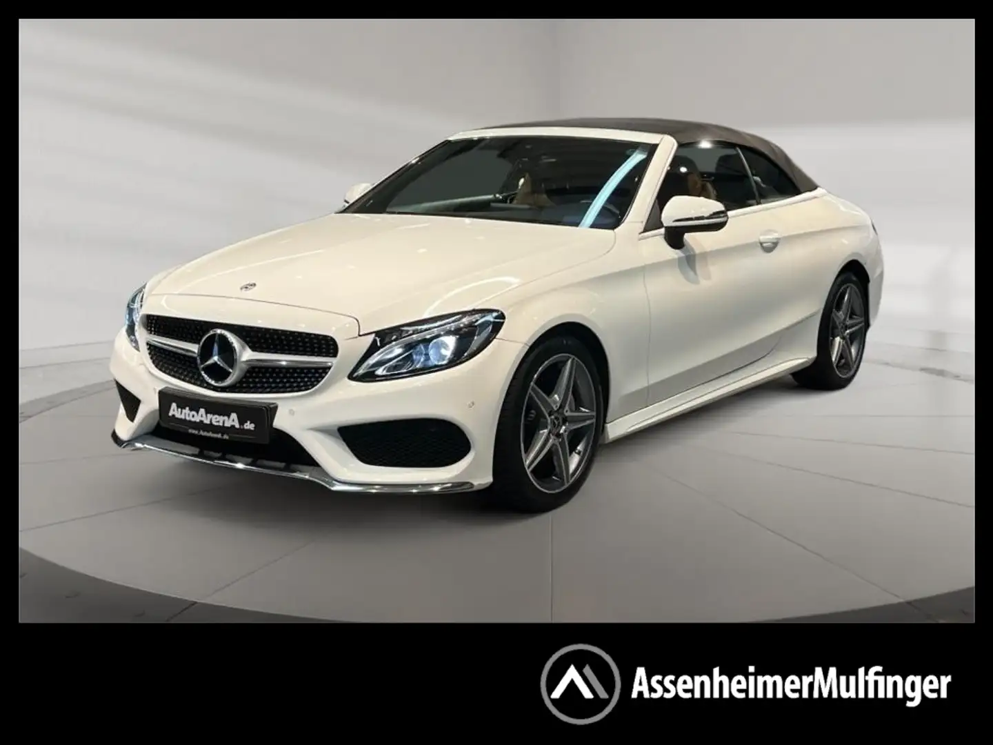Mercedes-Benz C 180 Cabrio AMG +PDC+Navi+LED+Sport+S-Sitz+LM Blanc - 1
