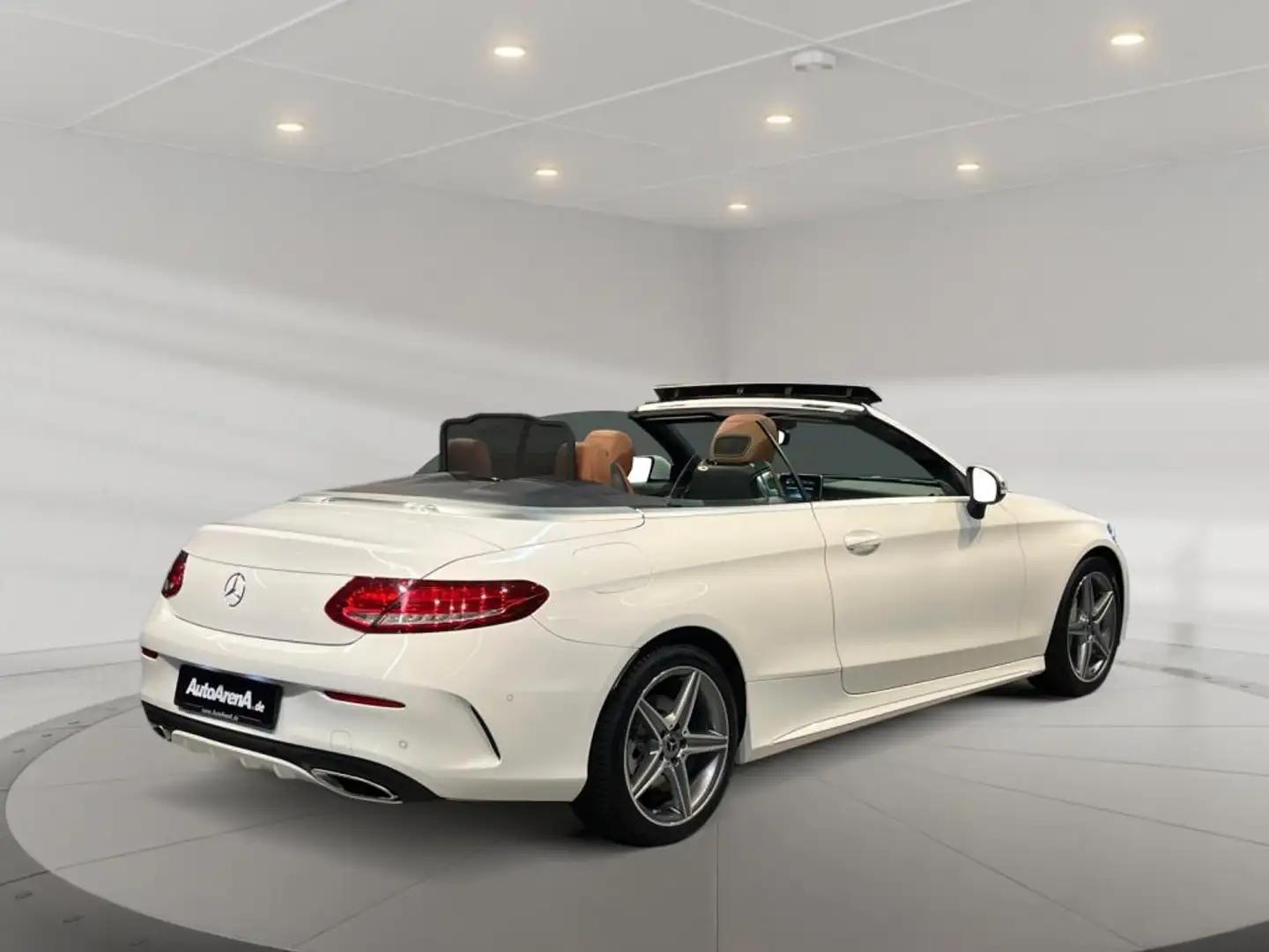 Mercedes-Benz C 180 Cabrio AMG +PDC+Navi+LED+Sport+S-Sitz+LM Blanc - 2