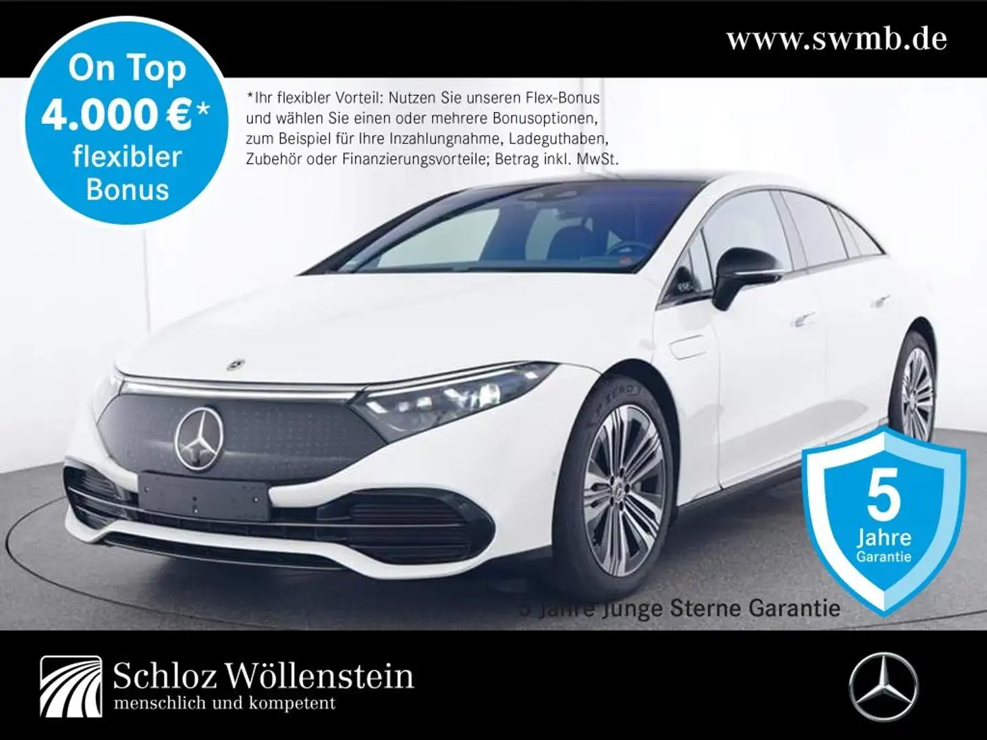 Mercedes-Benz EQS 450 4M ElectricArt/DigitalLight/AHK/Fahrass+ Weiß - 1