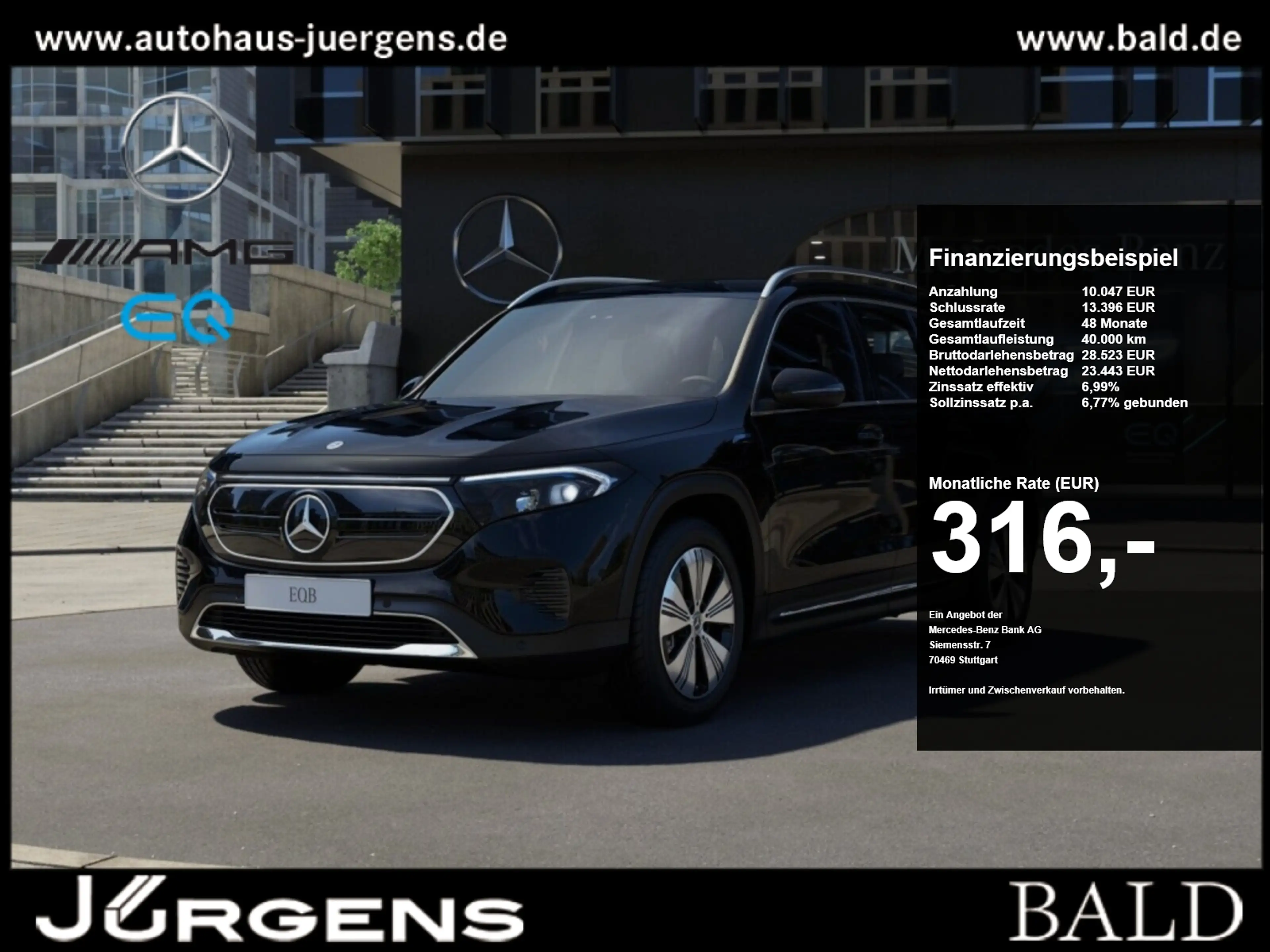 Mercedes-Benz EQB 250 Progressive/LED/Cam/Ambiente/7Sitzer/18"
