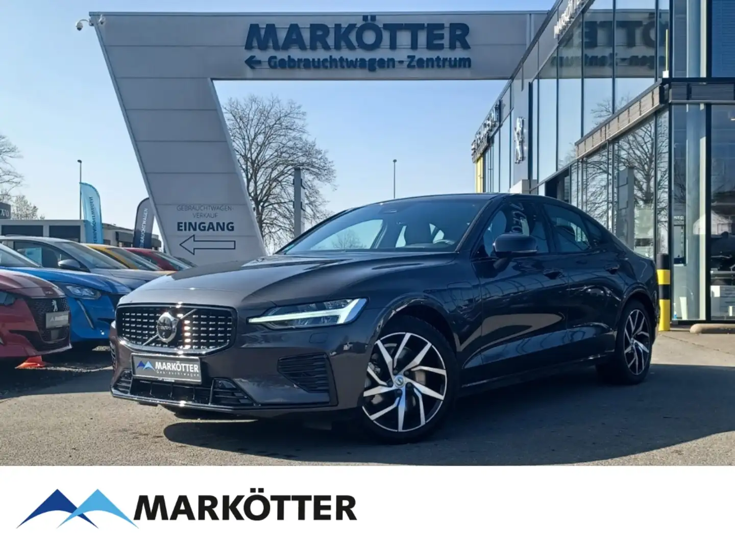 Volvo S60 T8 Ultimate Dark Plug-In Hybrid AHK/PANO/360 Grau - 1