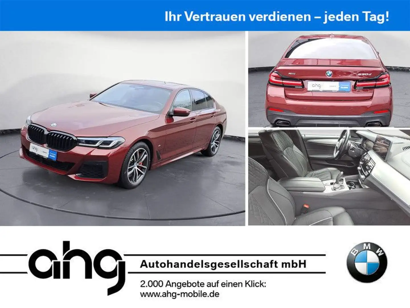 BMW 530 d xDrive M Sportpaket Pro Laserlicht Head-Up Rot - 1