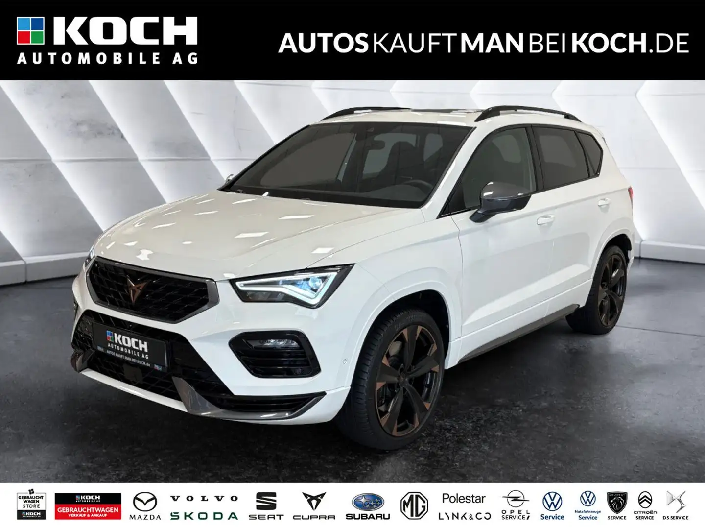 CUPRA Ateca 2.0 TSI DSG 4Drive PANO SOUND AHK ACC 360° Weiß - 1