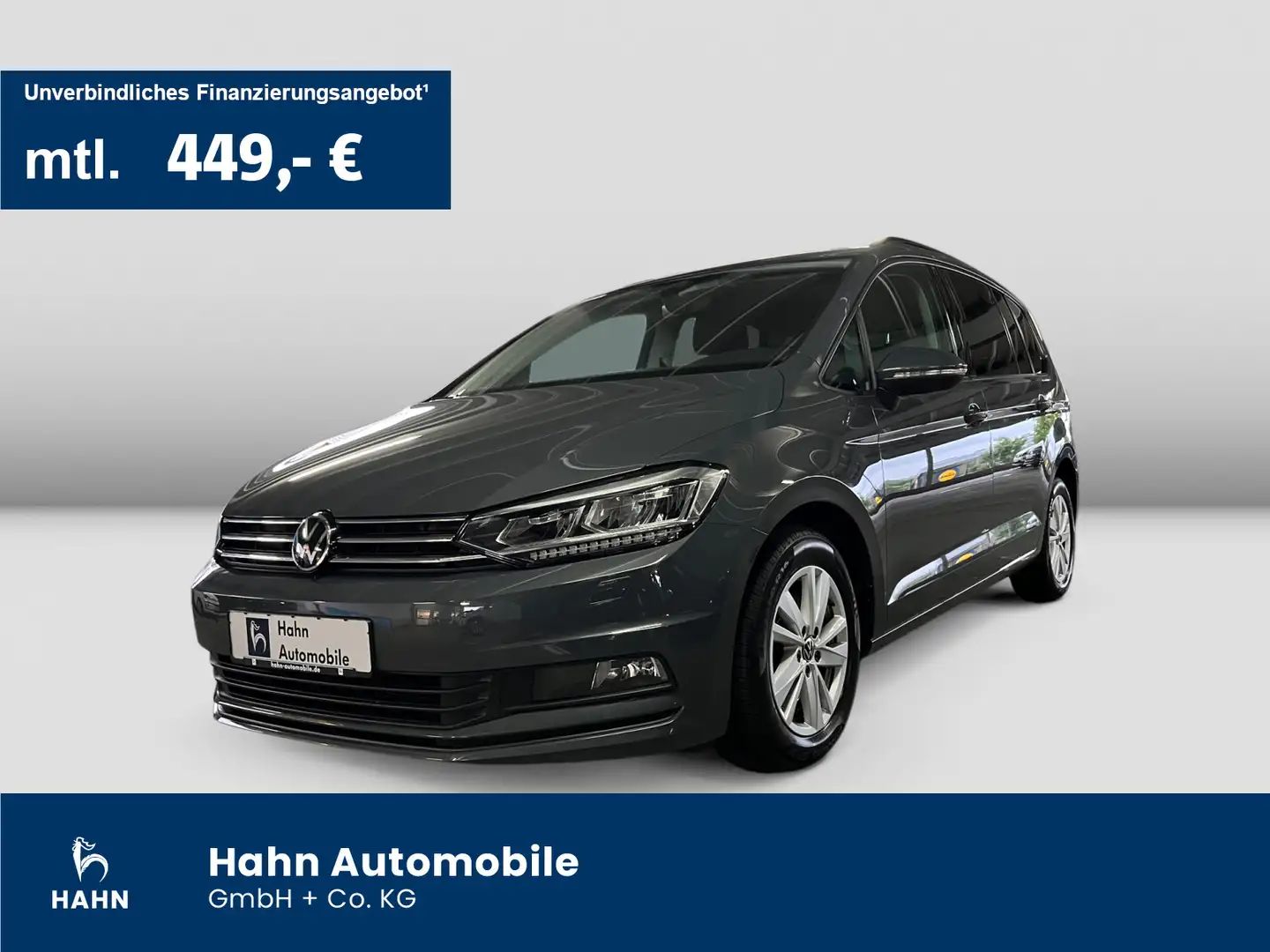 Volkswagen Touran 2.0TDI DSG Comf Pano LED Standh AHK CAM Grau - 1