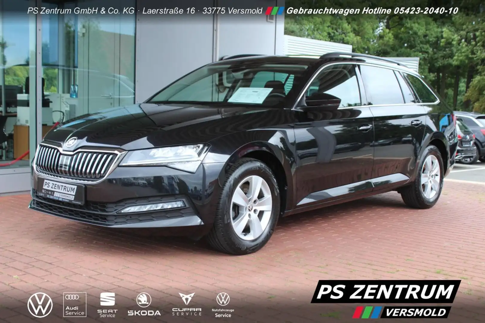 Skoda Superb Combi 1.5 TSI DSG Ambition AHK ACC NAVI LED Schwarz - 1