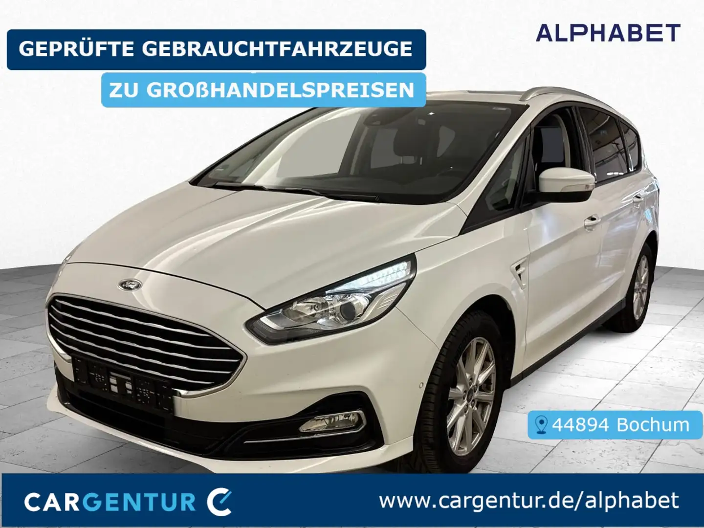 Ford S-Max 2.0 EcoBlue Trend AHK SpoSi Key Navi RKam Blanc - 1