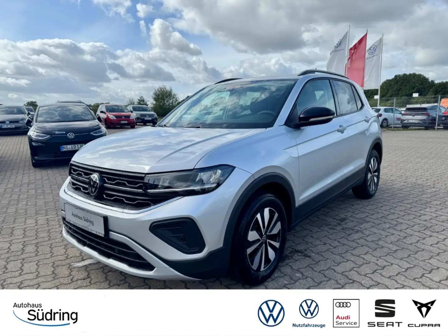 Volkswagen T-Cross 1,0 TSI GOAL DSG AHK LED ACC AppConnect Argent - 1
