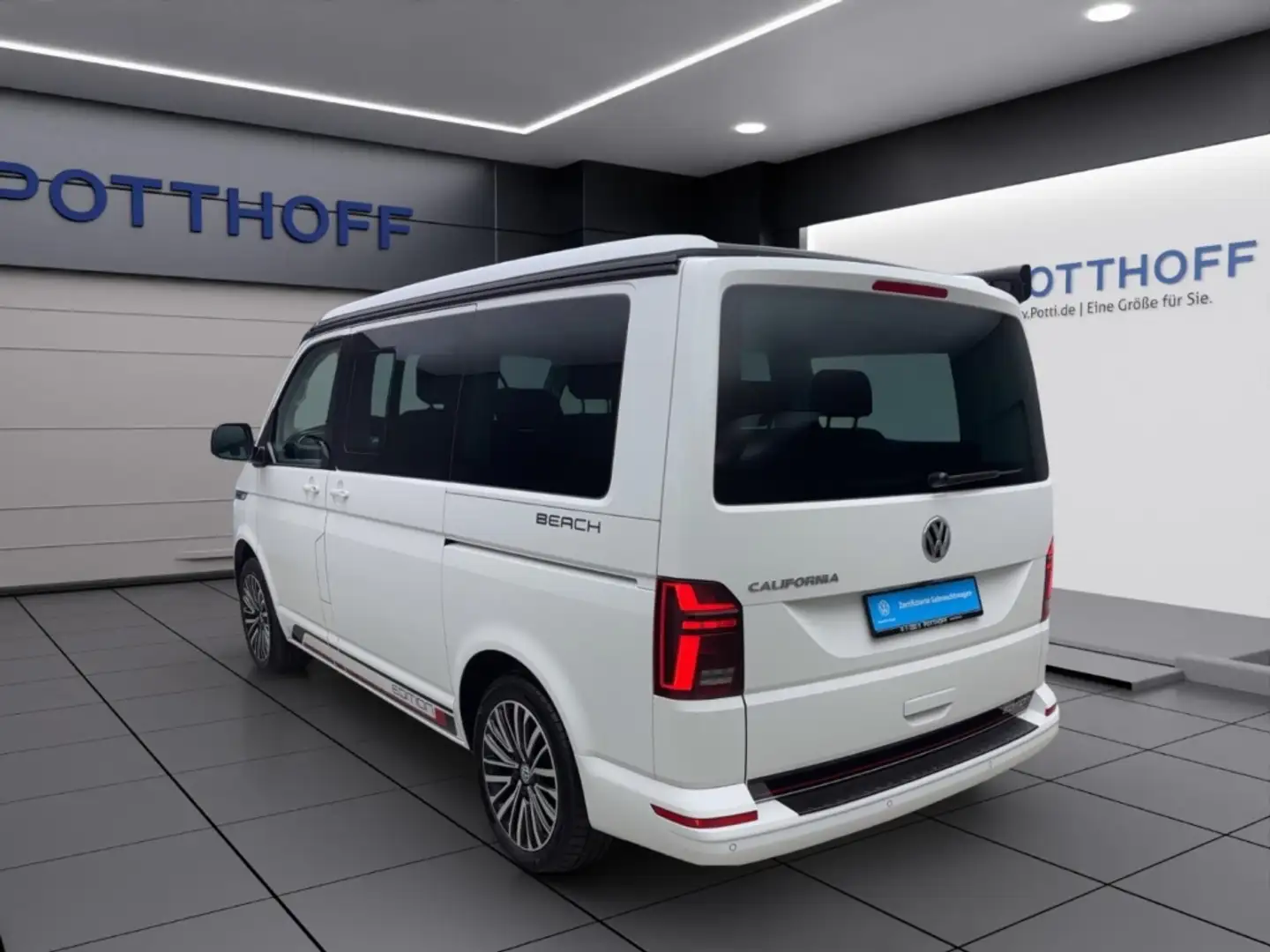 Volkswagen T6.1 California 2.0 TDI DSG BEACH EDITION AHK NAVI KAMERA PDC Weiß - 2