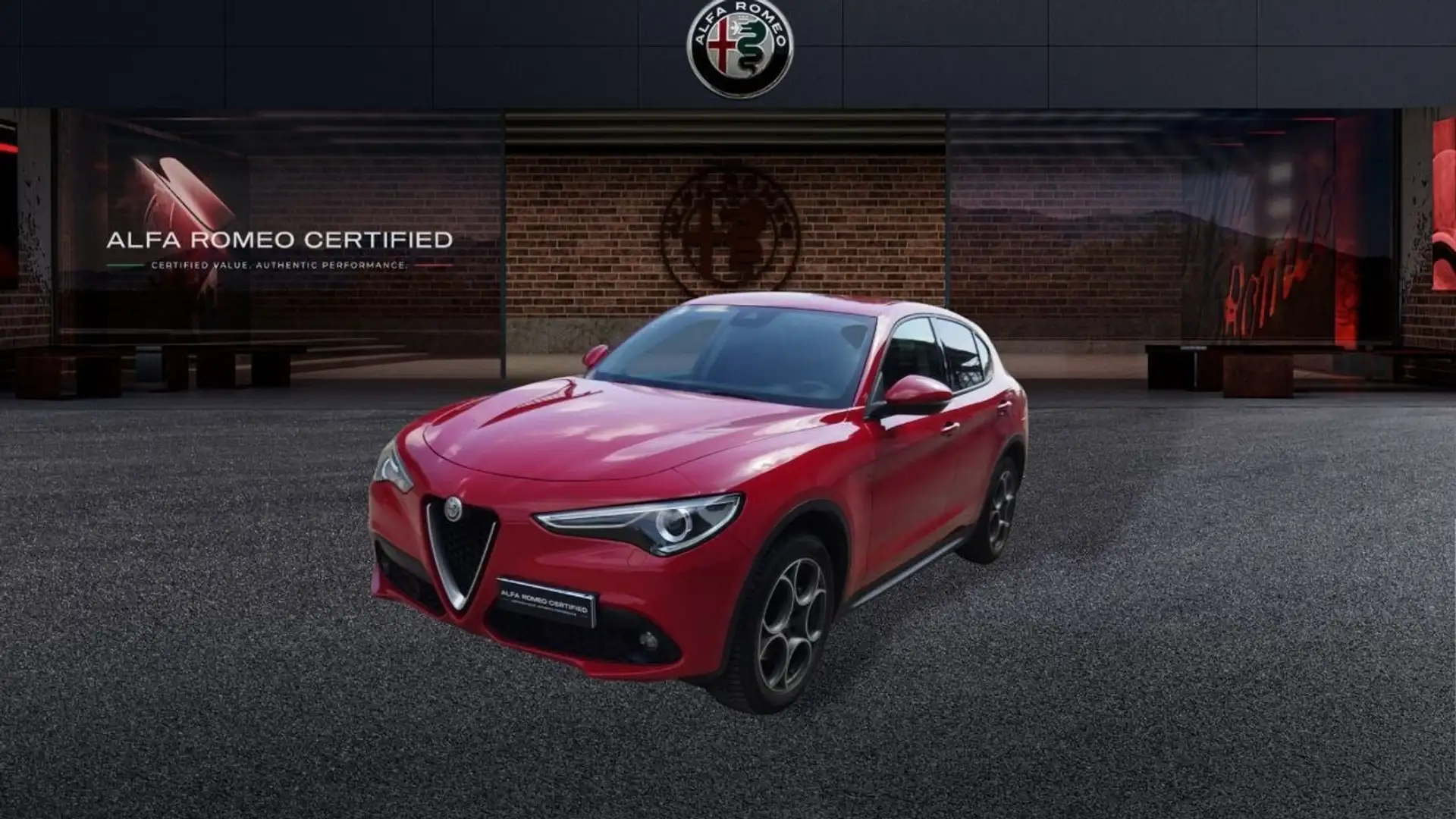 Alfa Romeo Stelvio 2.2 Turbo Sport Tech Rosso - 1