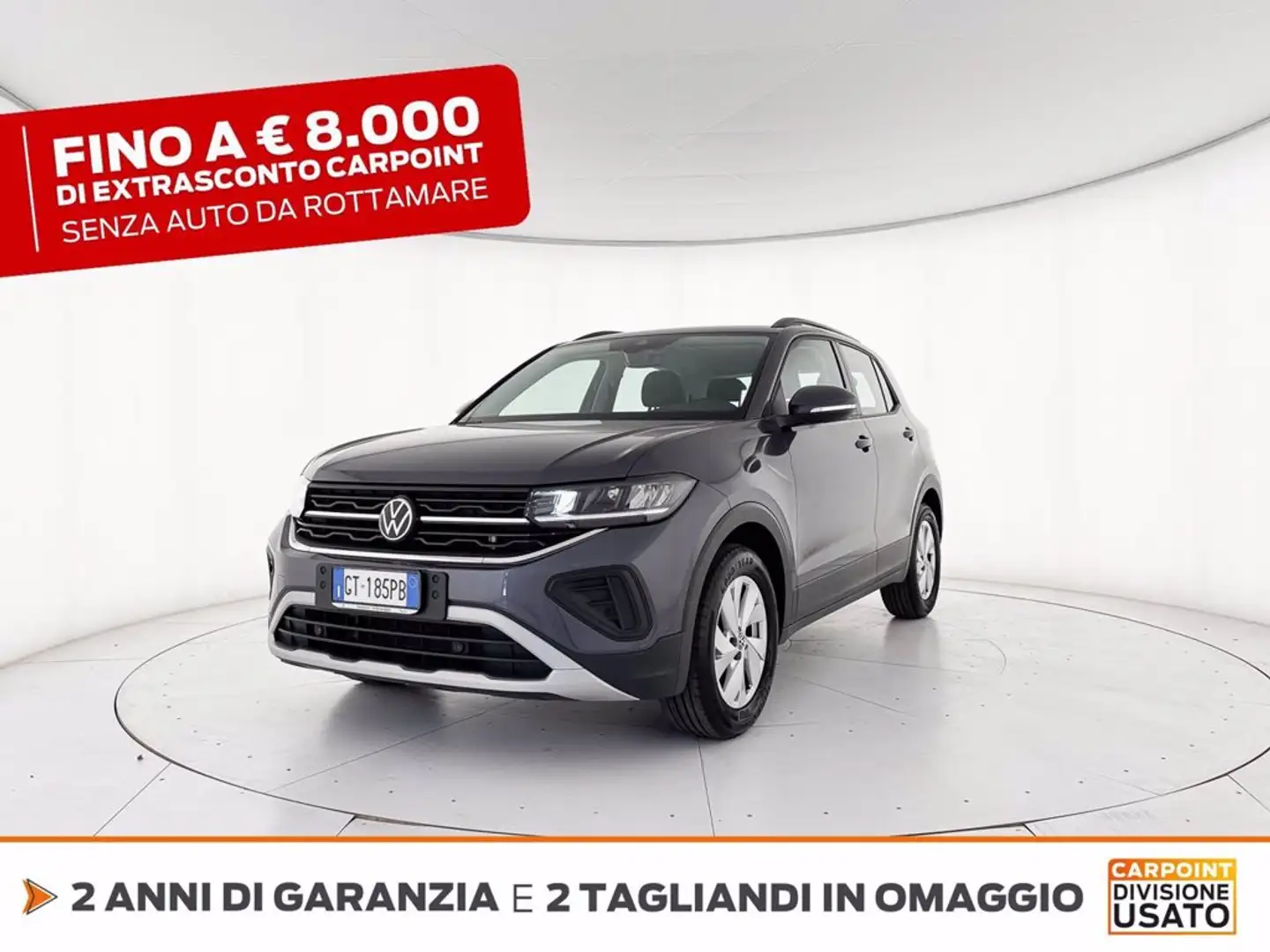 Volkswagen T-Cross 1.0 tsi life 115cv dsg Grigio - 1