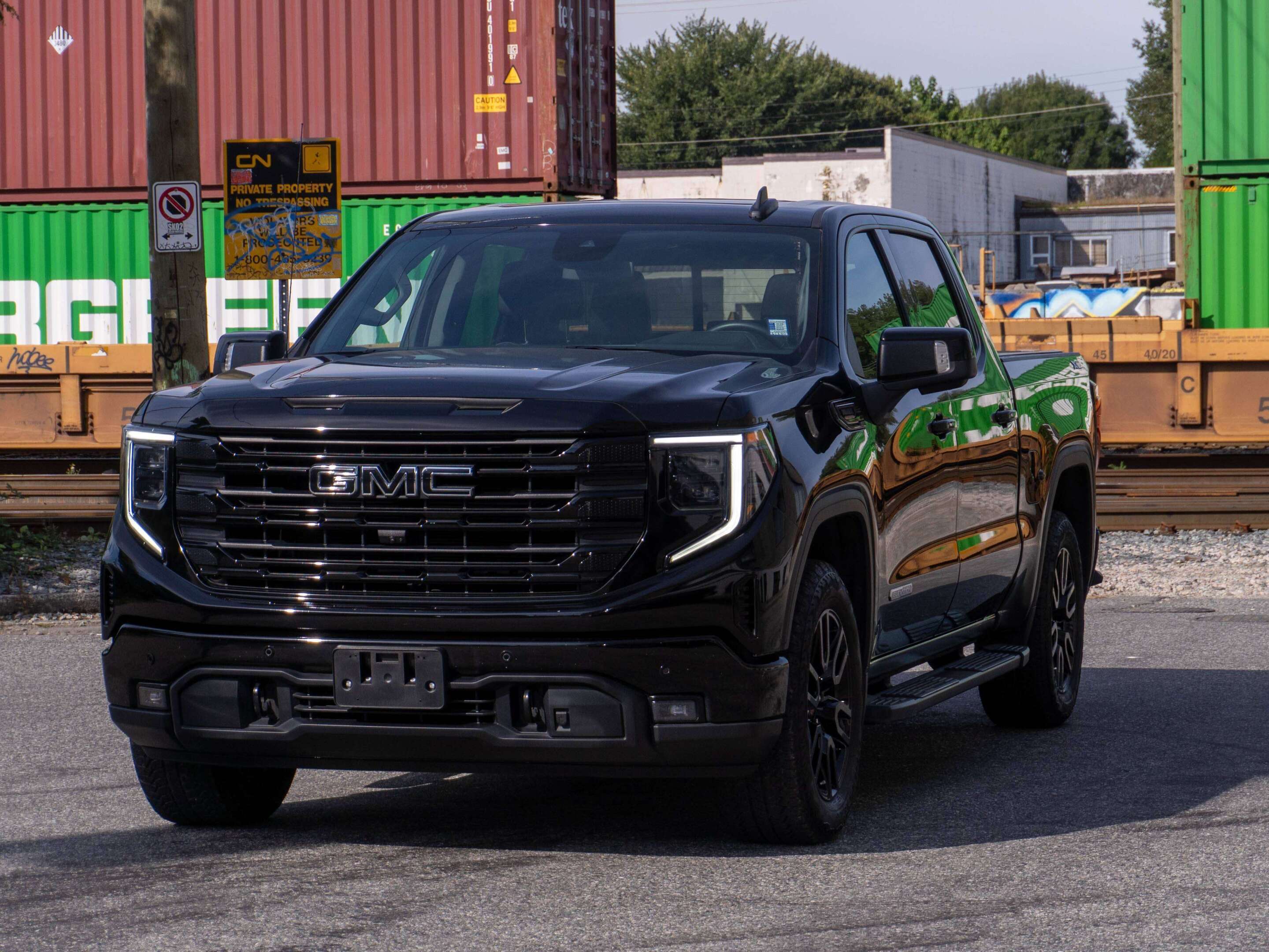 Black 2024 GMC Sierra 1500 Pickup Truck Four-Wheel Drive Automatic