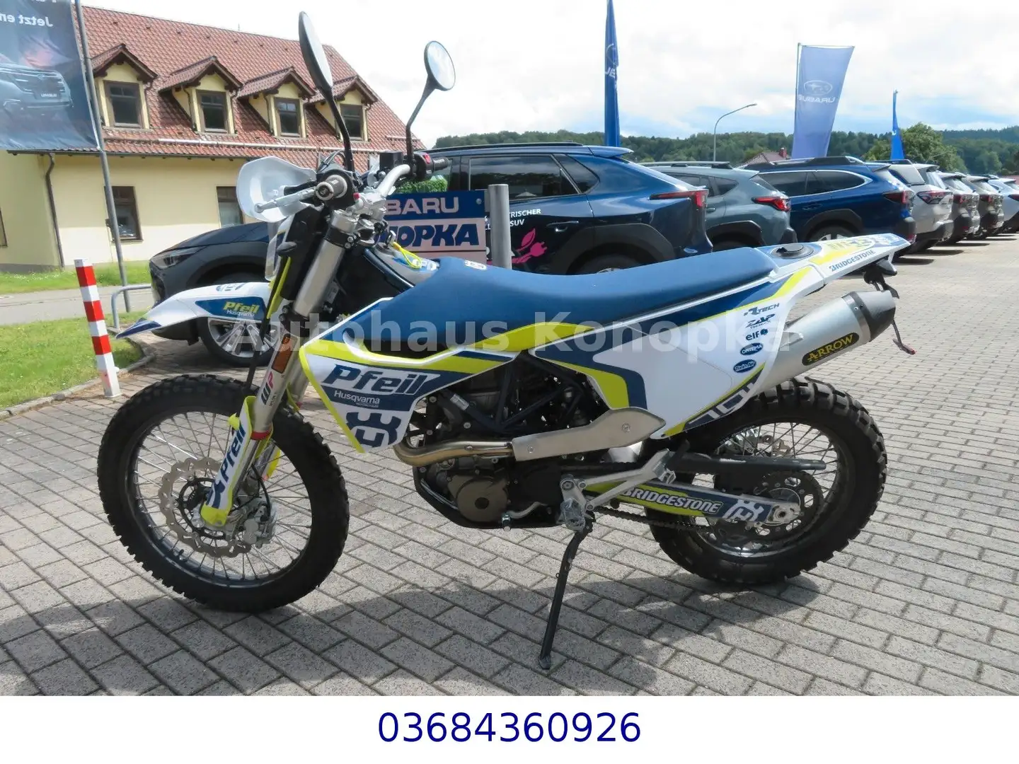 Husqvarna 701 Enduro Arrow Auspuff Alb - 2