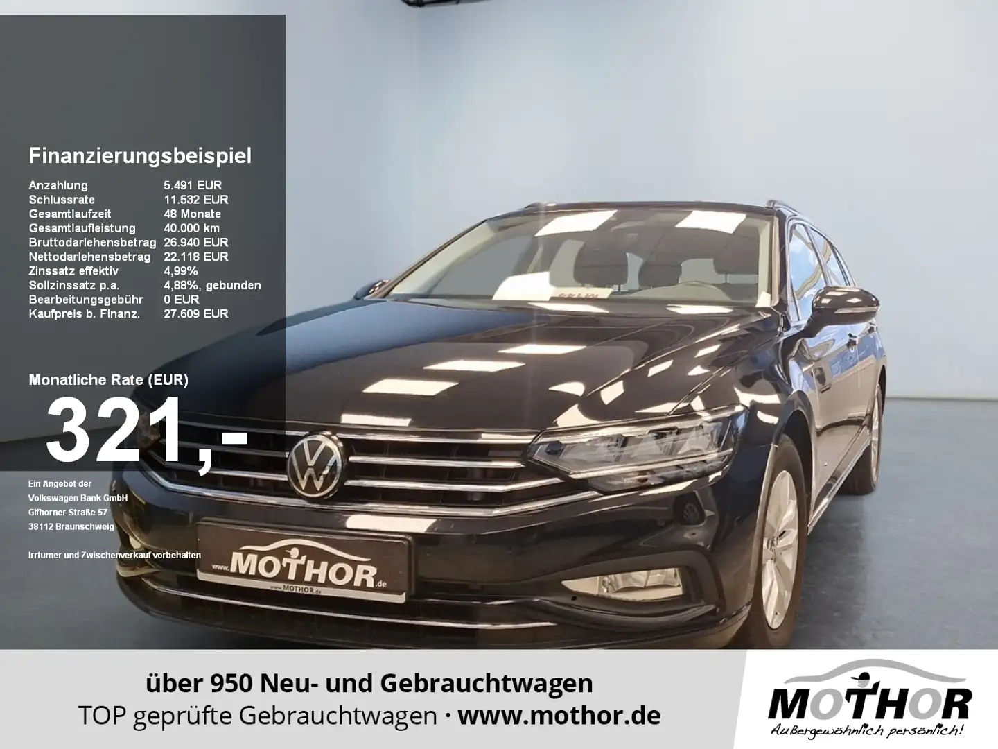Volkswagen Passat Variant Business 2.0TDI DSG Massage LM Nero - 1
