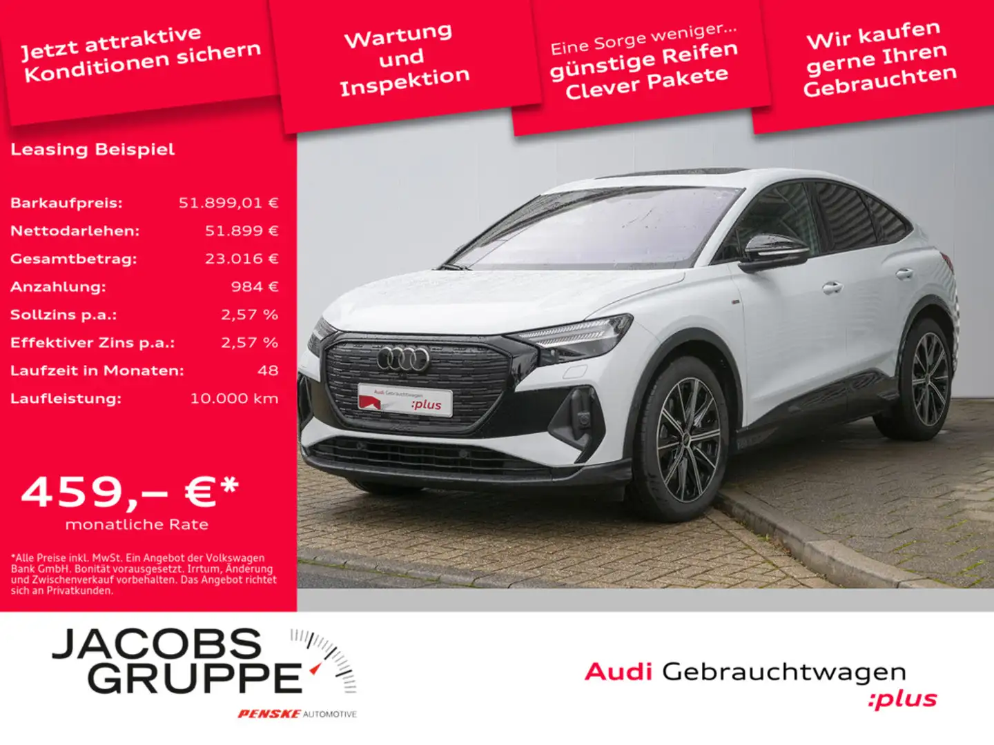 Audi Q4 e-tron Weiß - 1