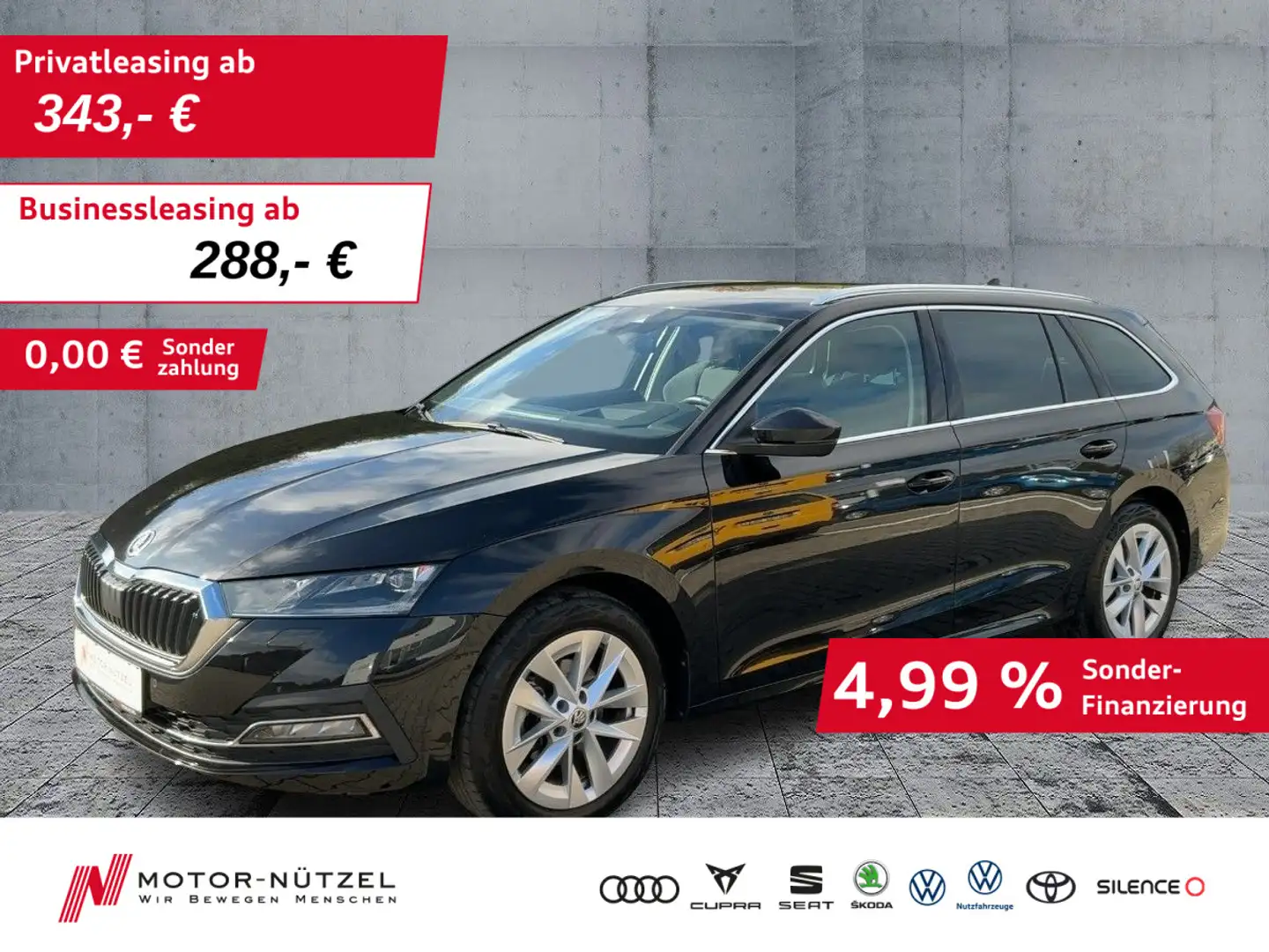 Skoda Octavia Combi 2.0 TDI DSG STYLE MATRIX+NAVI+AHK Schwarz - 1