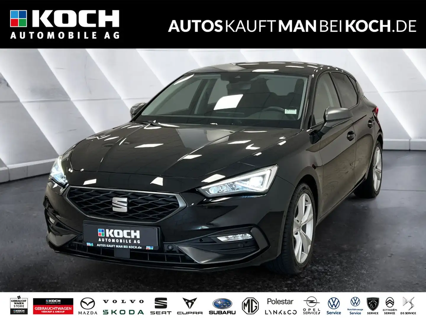 SEAT Leon 1.5 eTSI ACT DSG FR NAVI LED PARKL ACC SHZ Schwarz - 1